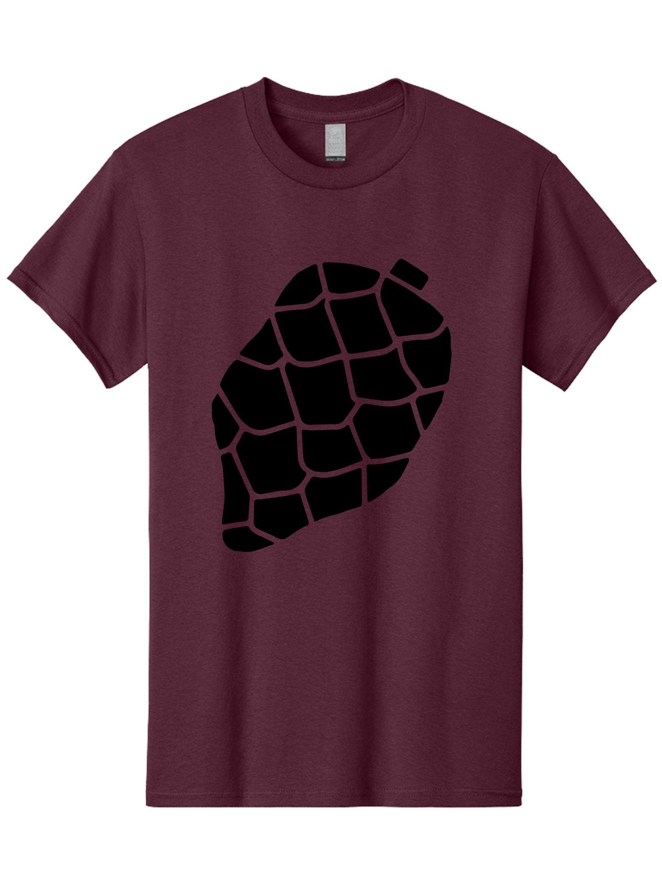 Turtle-Shell Men'S Graphic Tee, 100% Cotton, Comfortable Casual Summer Wear, Machine Washable, Turtle Shell, Black And Green, Reptile Scales, Natural Pattern, Wildlife, Animal Design, Abstract Shape -  Aaa616 7