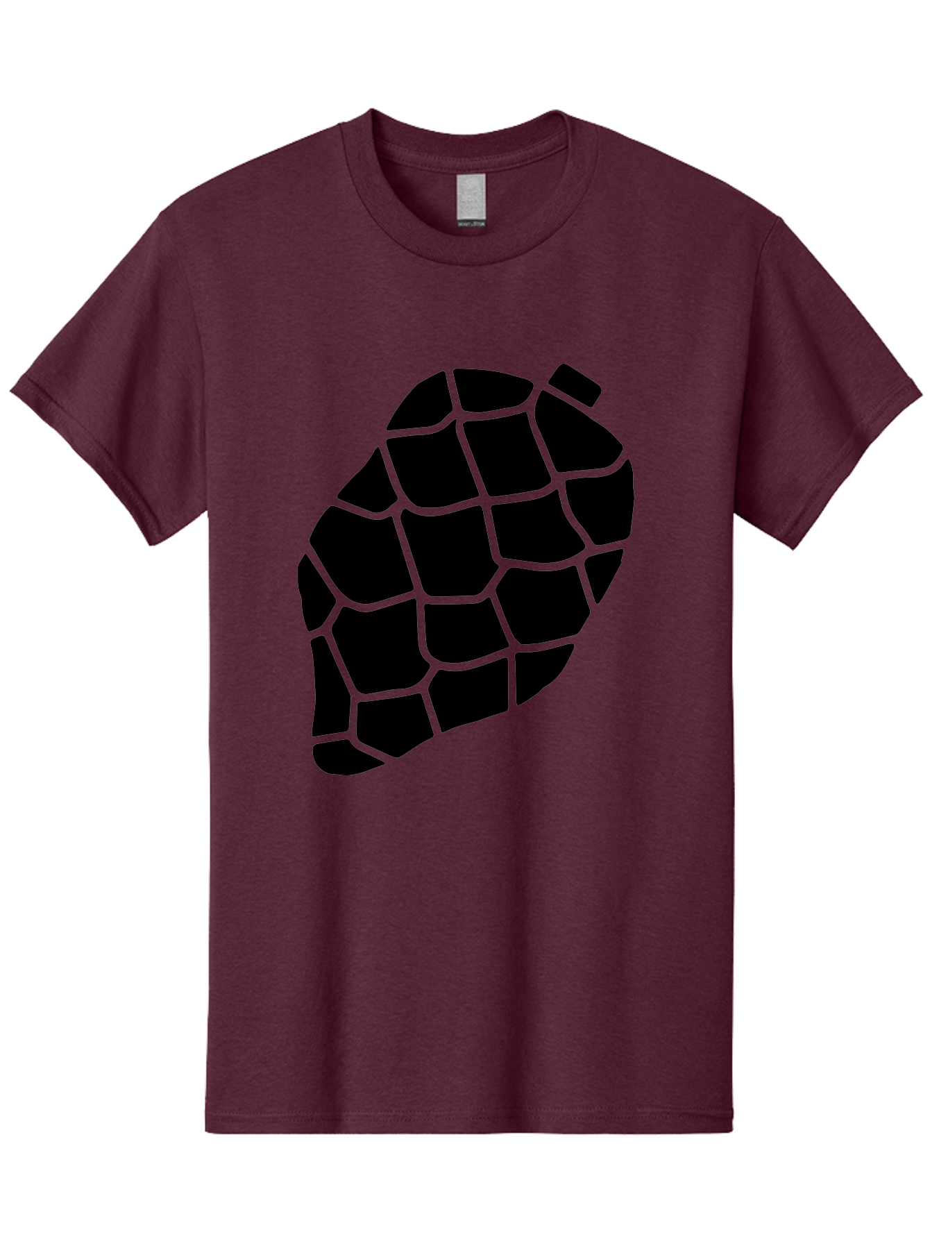 Turtle-Shell Men'S Graphic Tee, 100% Cotton, Comfortable Casual Summer Wear, Machine Washable, Turtle Shell, Black And Green, Reptile Scales, Natural Pattern, Wildlife, Animal Design, Abstract Shape -  Aaa616 13