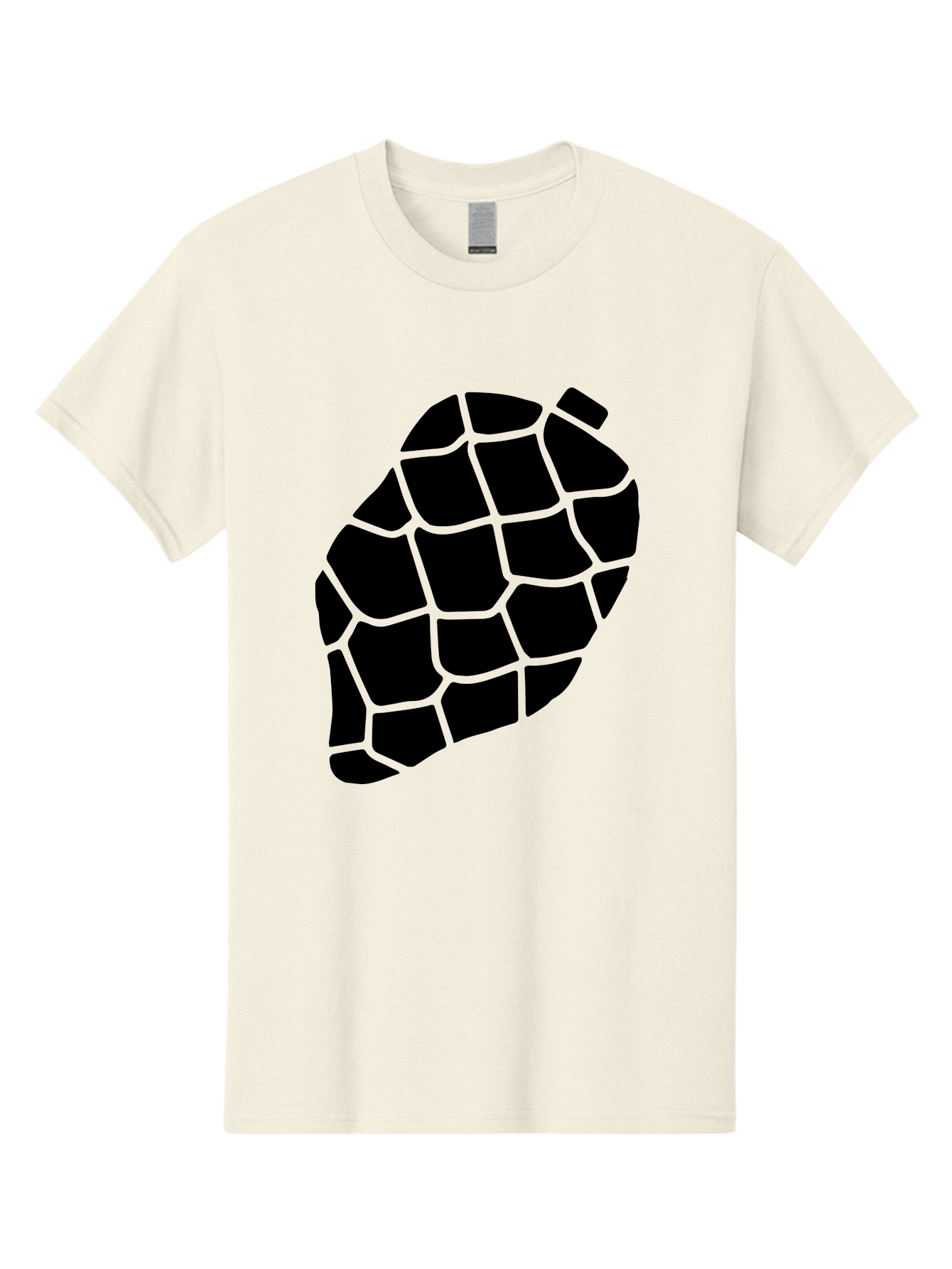 Turtle-Shell Men'S Graphic Tee, 100% Cotton, Comfortable Casual Summer Wear, Machine Washable, Turtle Shell, Black And Green, Reptile Scales, Natural Pattern, Wildlife, Animal Design, Abstract Shape -  Aaa616 17