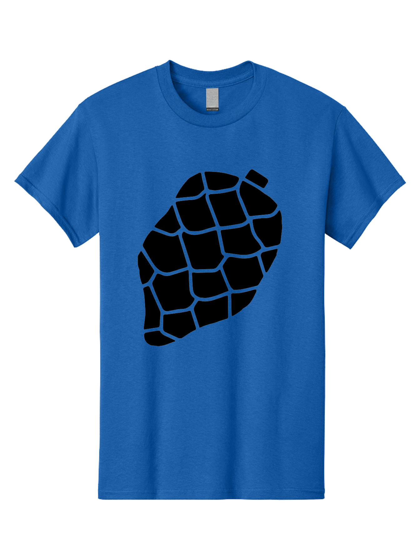 Turtle-Shell Men'S Graphic Tee, 100% Cotton, Comfortable Casual Summer Wear, Machine Washable, Turtle Shell, Black And Green, Reptile Scales, Natural Pattern, Wildlife, Animal Design, Abstract Shape -  Aaa616 25
