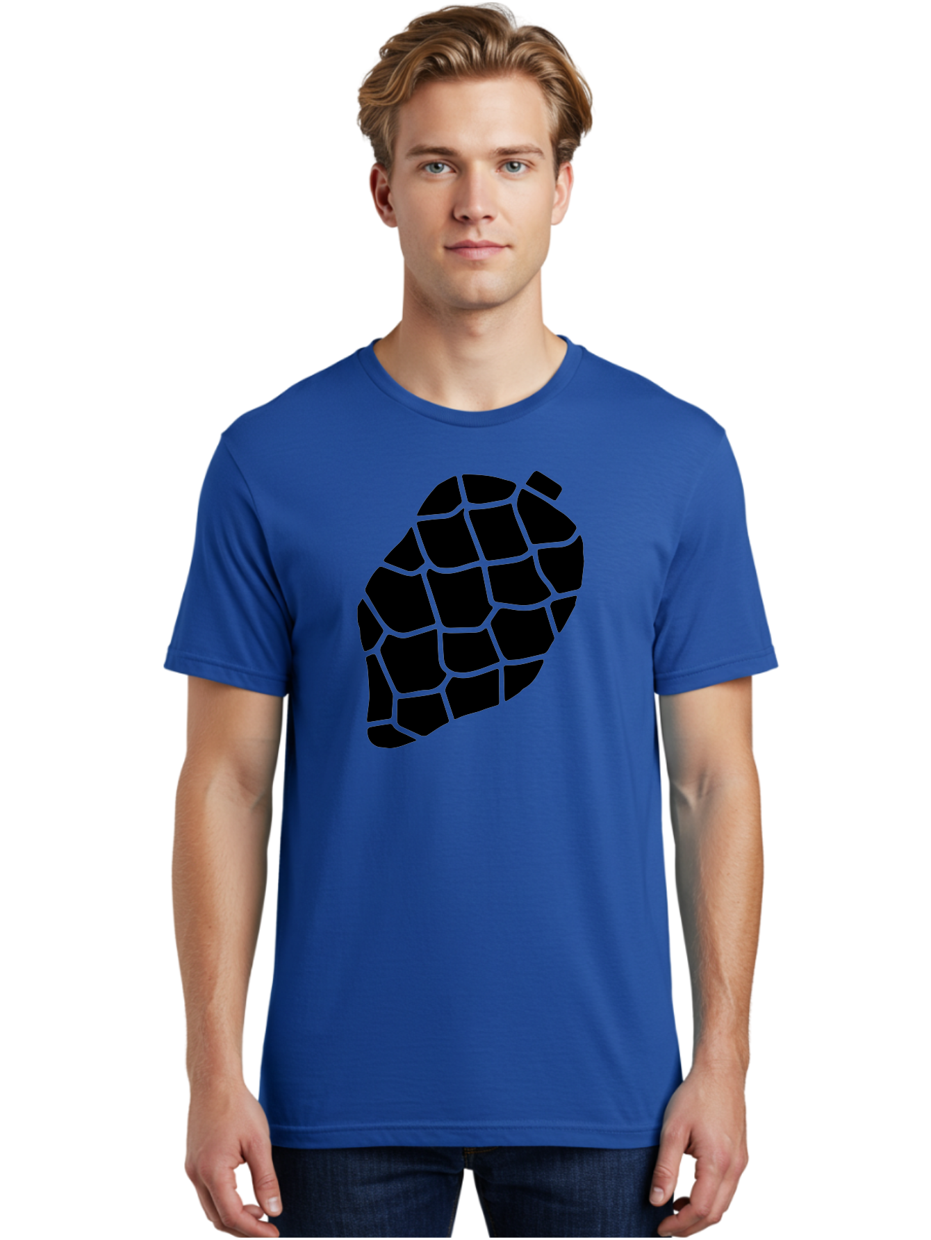 Turtle-Shell Men'S Graphic Tee, 100% Cotton, Comfortable Casual Summer Wear, Machine Washable, Turtle Shell, Black And Green, Reptile Scales, Natural Pattern, Wildlife, Animal Design, Abstract Shape -  Aaa616 26