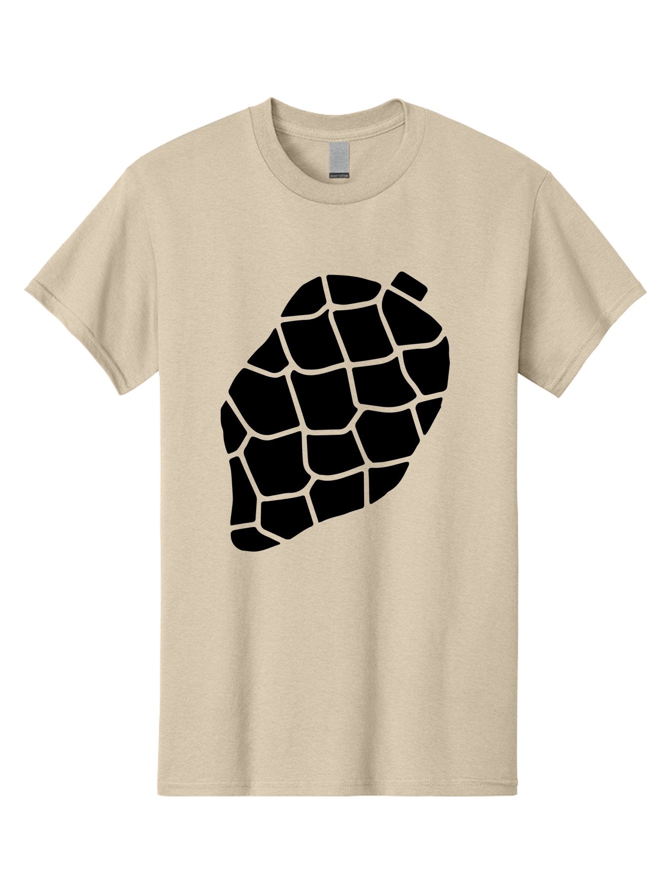 Turtle-Shell Men'S Graphic Tee, 100% Cotton, Comfortable Casual Summer Wear, Machine Washable, Turtle Shell, Black And Green, Reptile Scales, Natural Pattern, Wildlife, Animal Design, Abstract Shape -  Aaa616 4