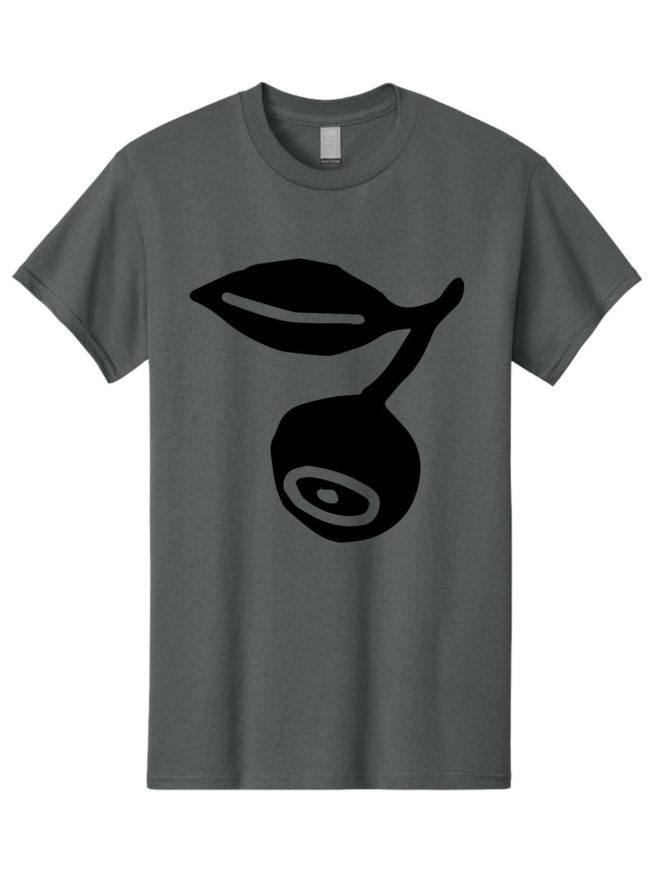 Whale Men'S Graphic Tee, 100% Cotton, Comfortable Casual Summer Wear, Machine Washable, Stylized Whale Silhouette, Abstract Art, Minimalist Design, Black And Green Color Scheme, Ocean Creature, Sea Animal, Modern Illustration, Simple Shapes -  Aaa617 3