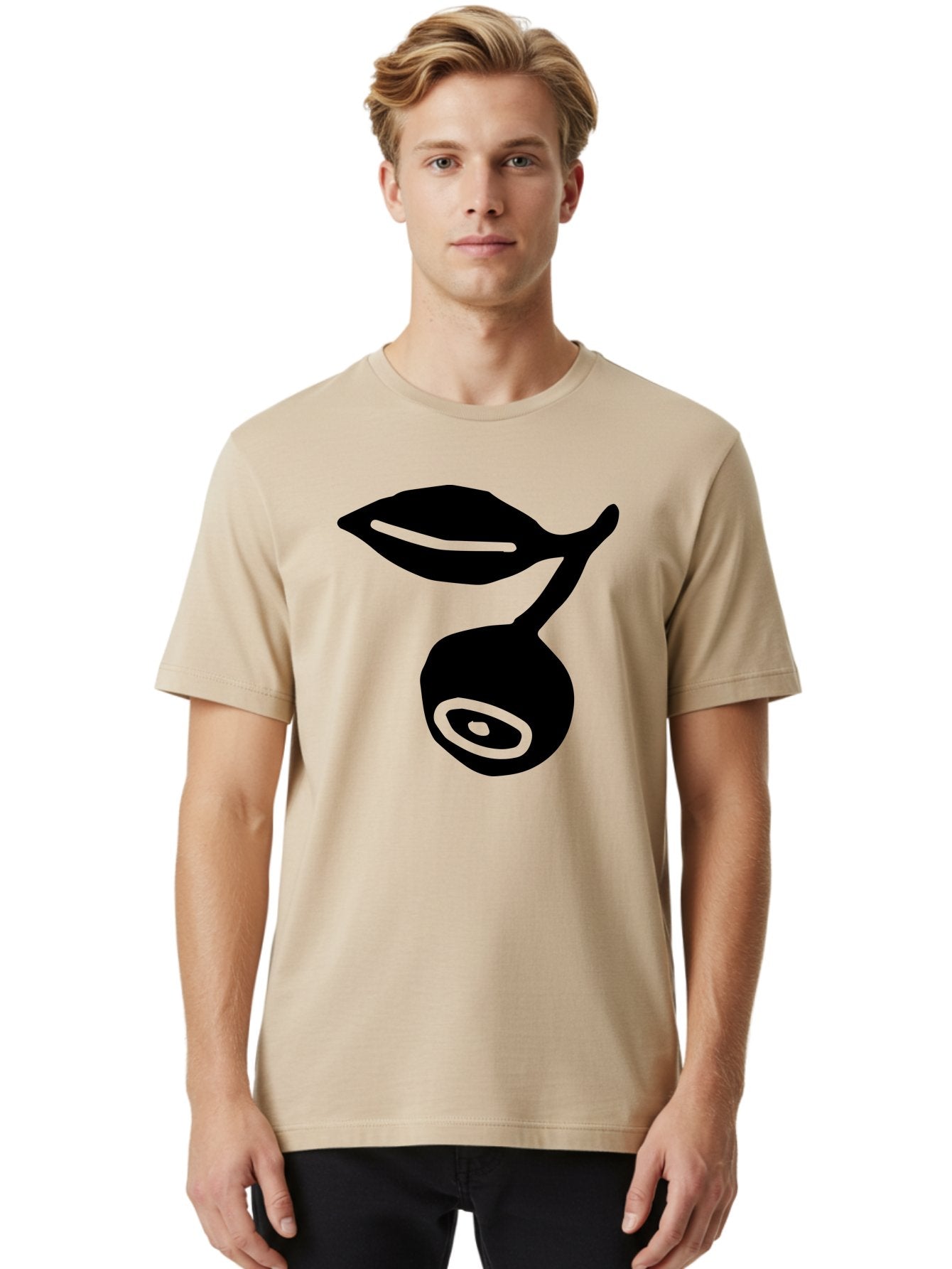 Whale Men'S Graphic Tee, 100% Cotton, Comfortable Casual Summer Wear, Machine Washable, Stylized Whale Silhouette, Abstract Art, Minimalist Design, Black And Green Color Scheme, Ocean Creature, Sea Animal, Modern Illustration, Simple Shapes -  Aaa617 24