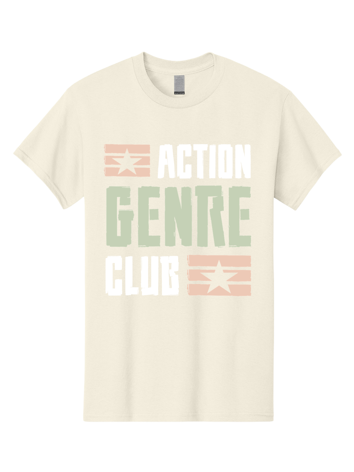Action-Genre-Club Men'S Graphic Tee, 100% Cotton, Comfortable Casual Summer Wear, Machine Washable, Action Genre, Action Movies, Film Enthusiasts, Movie Buffs, Club Logo, Entertainment, Cinematic Experience, Adventure, Thriller, Blockbuster -  Aaa619 17