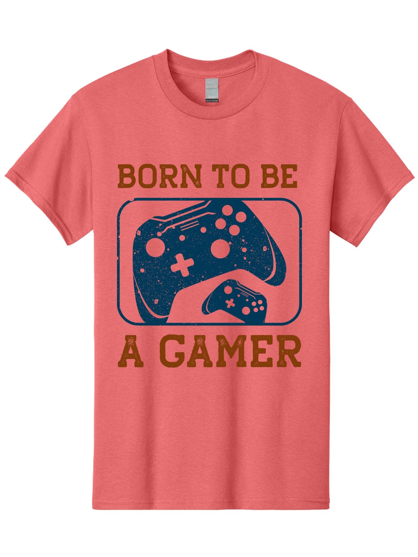 Born-To-Be-A-Gamer Men'S Graphic Tee, 100% Cotton, Comfortable Casual Summer Wear, Machine Washable, Gaming Controller, Born To Be A Gamer, Video Game Accessories, Gamer Lifestyle, Gaming Culture, Gaming Passion, Game Console -  Aaa621 5