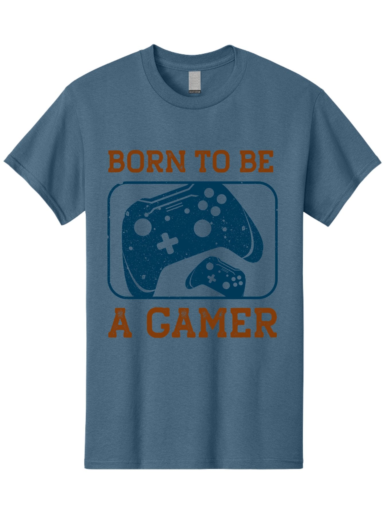 Born-To-Be-A-Gamer Men'S Graphic Tee, 100% Cotton, Comfortable Casual Summer Wear, Machine Washable, Gaming Controller, Born To Be A Gamer, Video Game Accessories, Gamer Lifestyle, Gaming Culture, Gaming Passion, Game Console -  Aaa621 15