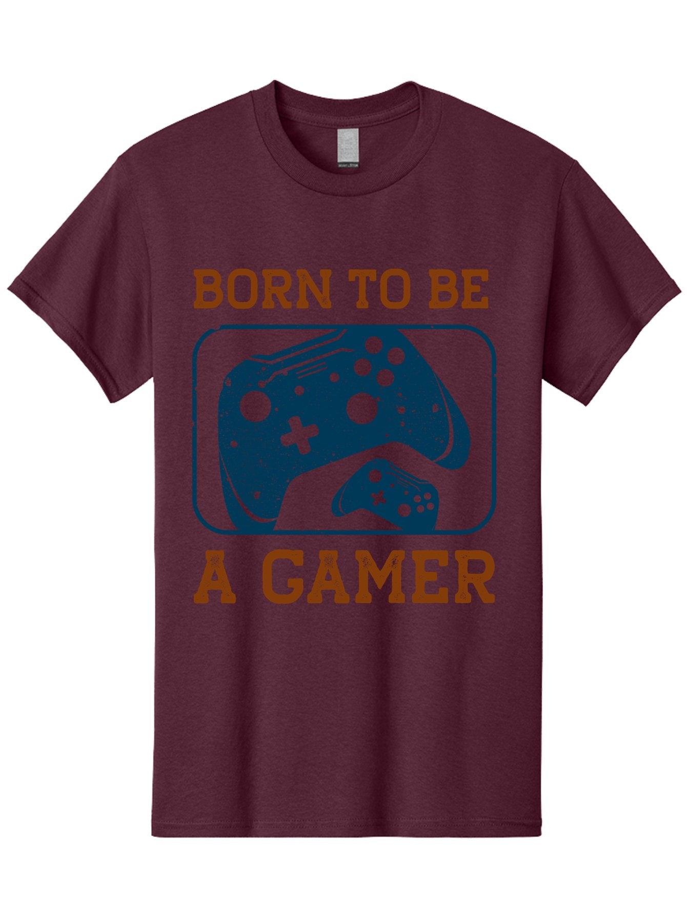 Born-To-Be-A-Gamer Men'S Graphic Tee, 100% Cotton, Comfortable Casual Summer Wear, Machine Washable, Gaming Controller, Born To Be A Gamer, Video Game Accessories, Gamer Lifestyle, Gaming Culture, Gaming Passion, Game Console -  Aaa621 14