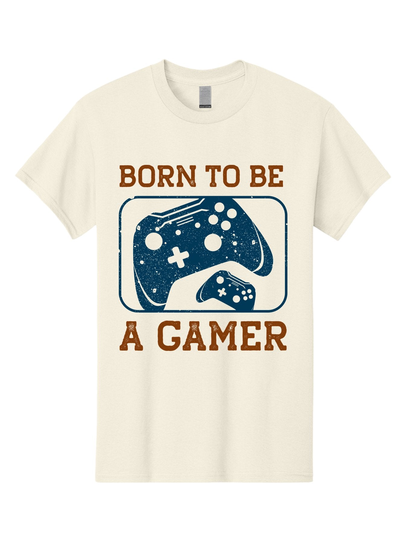 Born-To-Be-A-Gamer Men'S Graphic Tee, 100% Cotton, Comfortable Casual Summer Wear, Machine Washable, Gaming Controller, Born To Be A Gamer, Video Game Accessories, Gamer Lifestyle, Gaming Culture, Gaming Passion, Game Console -  Aaa621 10