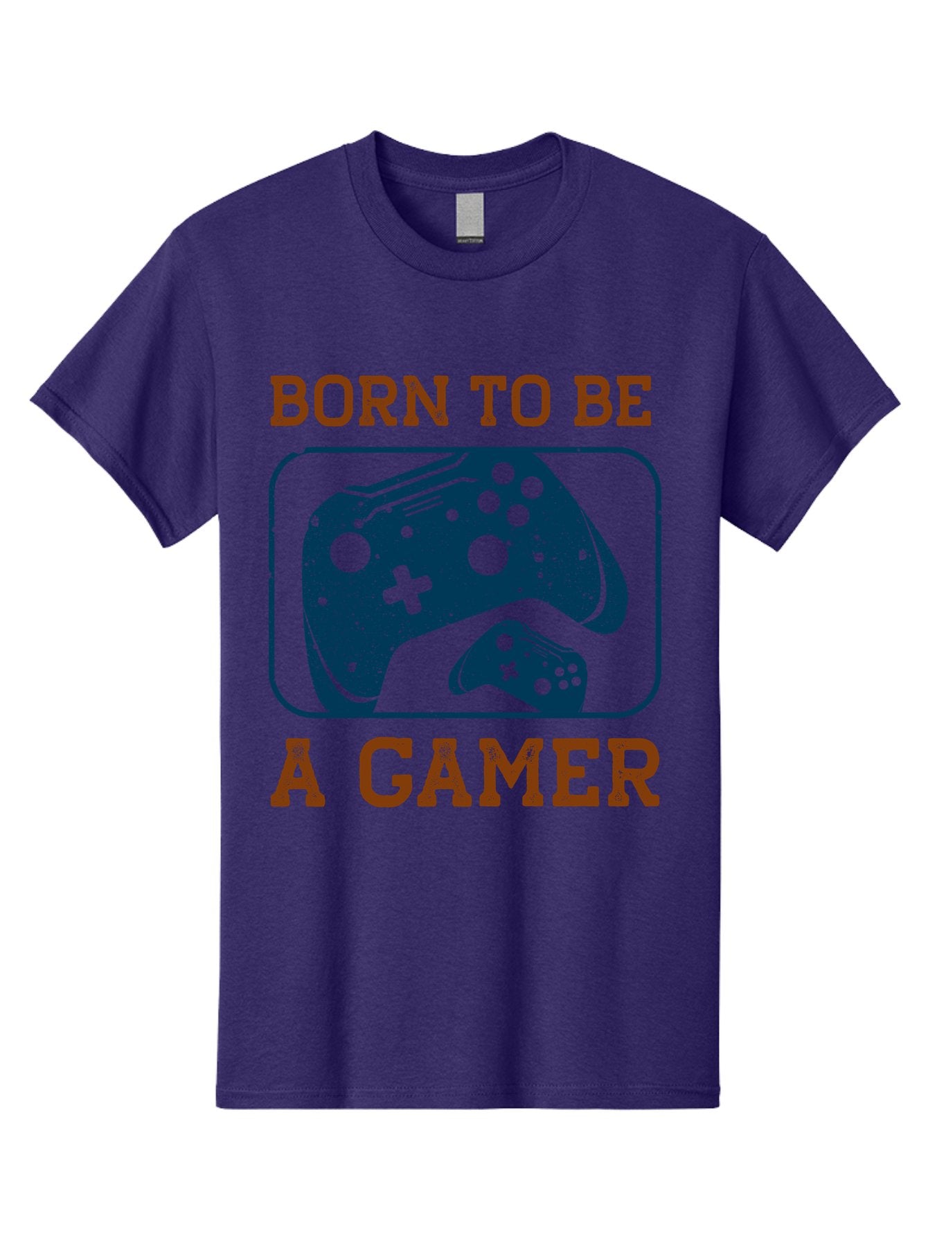 Born-To-Be-A-Gamer Men'S Graphic Tee, 100% Cotton, Comfortable Casual Summer Wear, Machine Washable, Gaming Controller, Born To Be A Gamer, Video Game Accessories, Gamer Lifestyle, Gaming Culture, Gaming Passion, Game Console -  Aaa621 8
