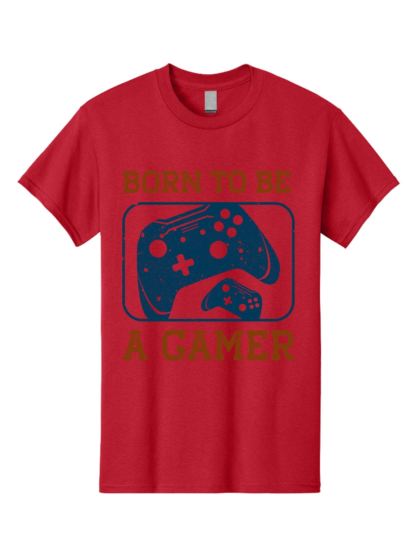 Born-To-Be-A-Gamer Men'S Graphic Tee, 100% Cotton, Comfortable Casual Summer Wear, Machine Washable, Gaming Controller, Born To Be A Gamer, Video Game Accessories, Gamer Lifestyle, Gaming Culture, Gaming Passion, Game Console -  Aaa621 3