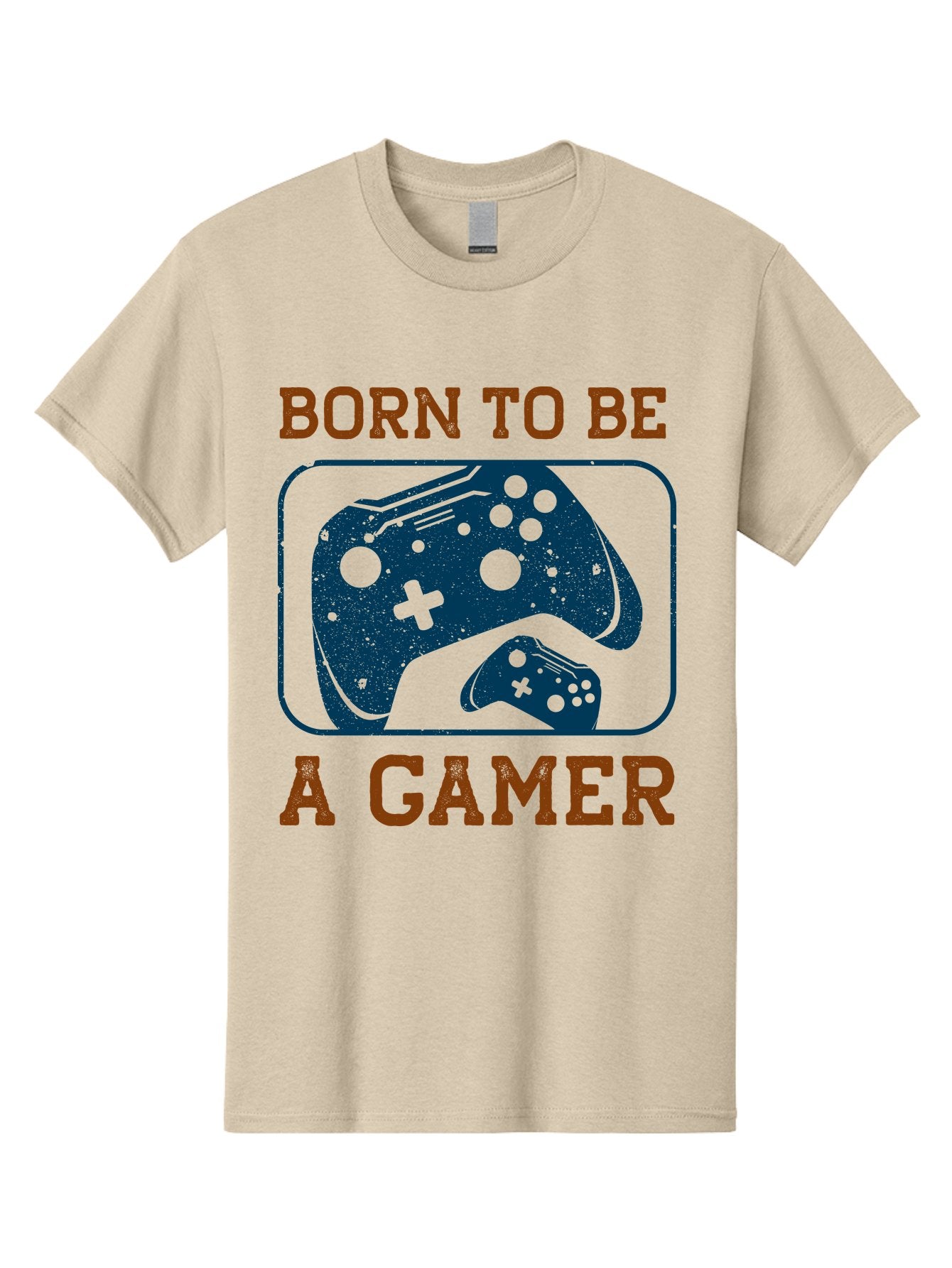 Born-To-Be-A-Gamer Men'S Graphic Tee, 100% Cotton, Comfortable Casual Summer Wear, Machine Washable, Gaming Controller, Born To Be A Gamer, Video Game Accessories, Gamer Lifestyle, Gaming Culture, Gaming Passion, Game Console -  Aaa621 6