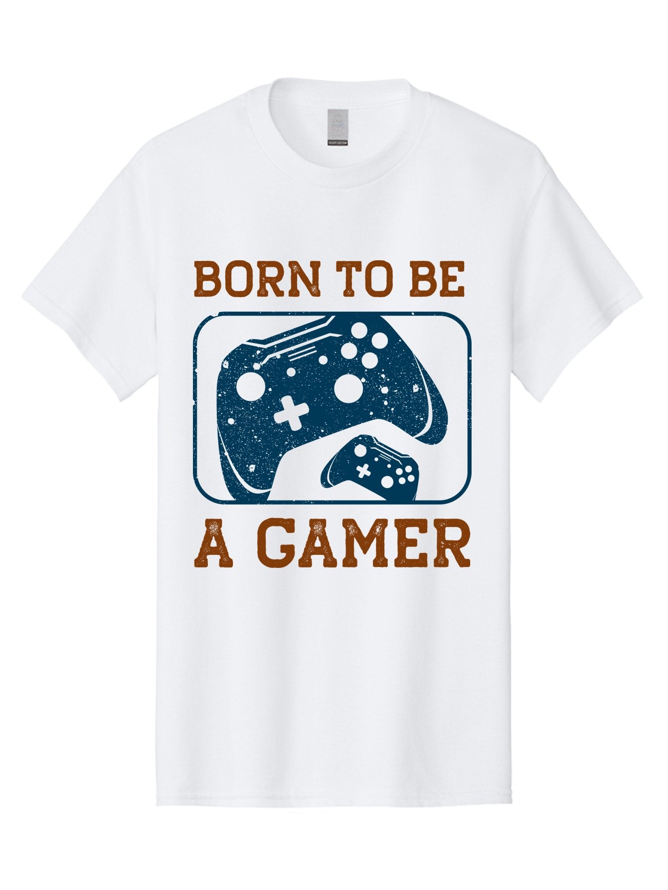 Born-To-Be-A-Gamer Men'S Graphic Tee, 100% Cotton, Comfortable Casual Summer Wear, Machine Washable, Gaming Controller, Born To Be A Gamer, Video Game Accessories, Gamer Lifestyle, Gaming Culture, Gaming Passion, Game Console -  Aaa621 7