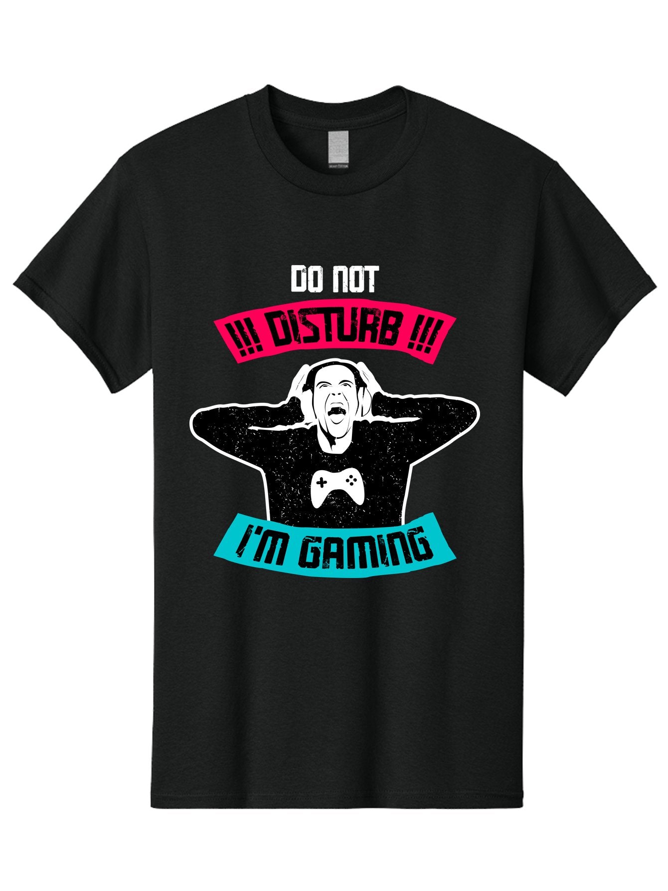 Do-Not-Disturb-I-M-Gaming Men'S Graphic Tee, 100% Cotton, Comfortable Casual Summer Wear, Machine Washable, Gaming Warning, Do Not Disturb, Gamer Warning, Gaming Sign, Gamer Alert, Game On, Serious Gamer, Warning Sign, Gamer Life -  Aaa623 4