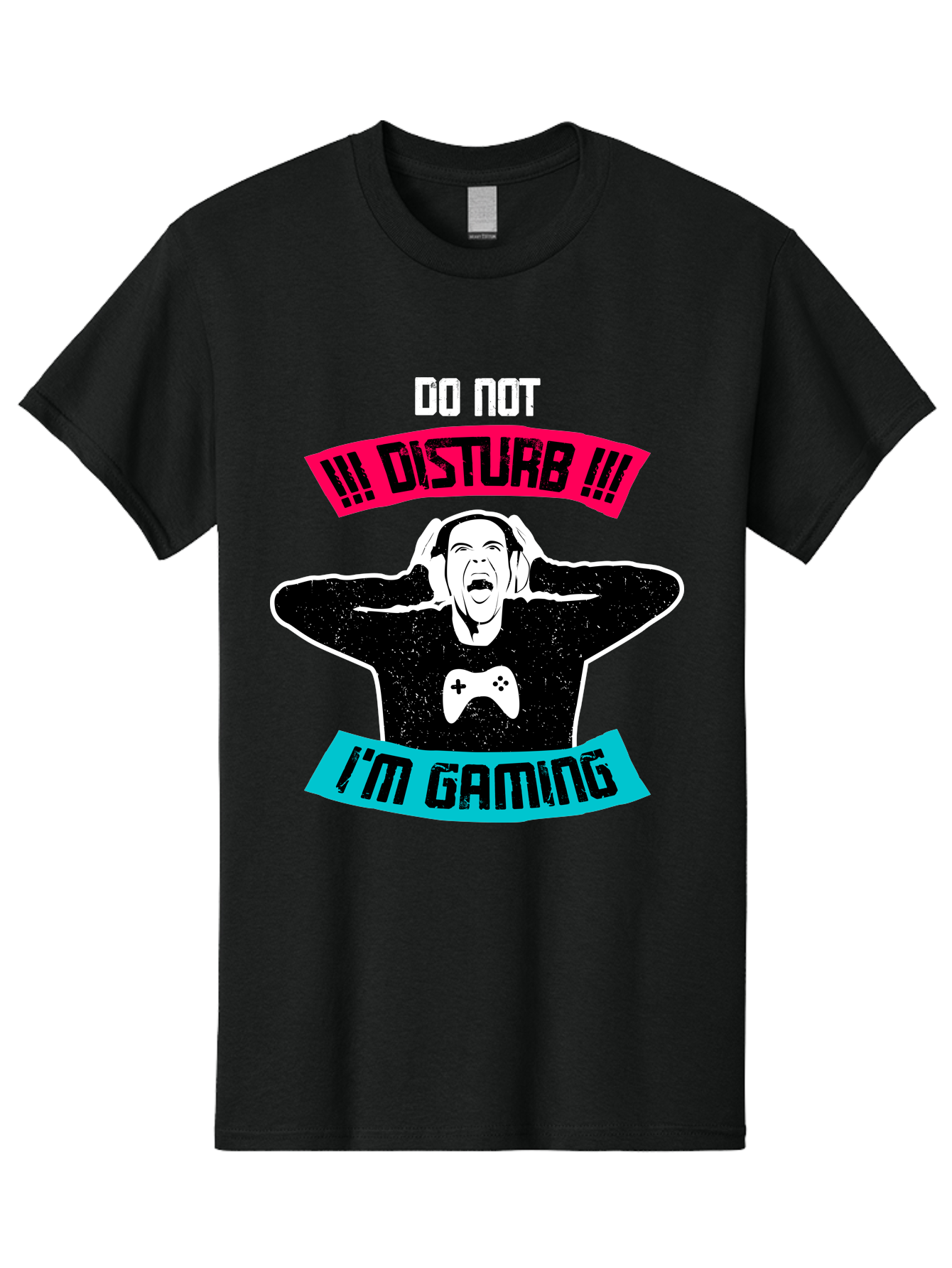 Do-Not-Disturb-I-M-Gaming Men'S Graphic Tee, 100% Cotton, Comfortable Casual Summer Wear, Machine Washable, Gaming Warning, Do Not Disturb, Gamer Warning, Gaming Sign, Gamer Alert, Game On, Serious Gamer, Warning Sign, Gamer Life -  Aaa623 15