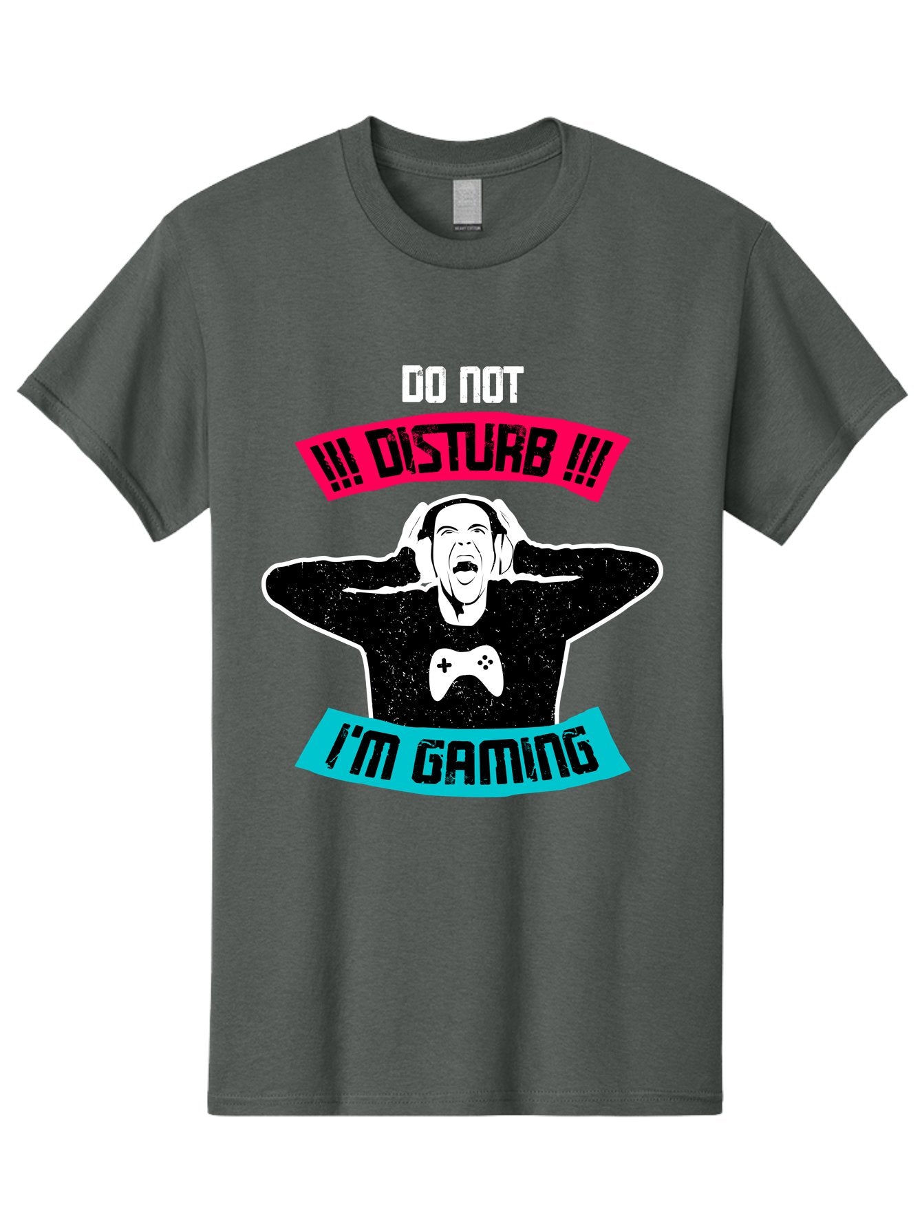 Do-Not-Disturb-I-M-Gaming Men'S Graphic Tee, 100% Cotton, Comfortable Casual Summer Wear, Machine Washable, Gaming Warning, Do Not Disturb, Gamer Warning, Gaming Sign, Gamer Alert, Game On, Serious Gamer, Warning Sign, Gamer Life -  Aaa623 13