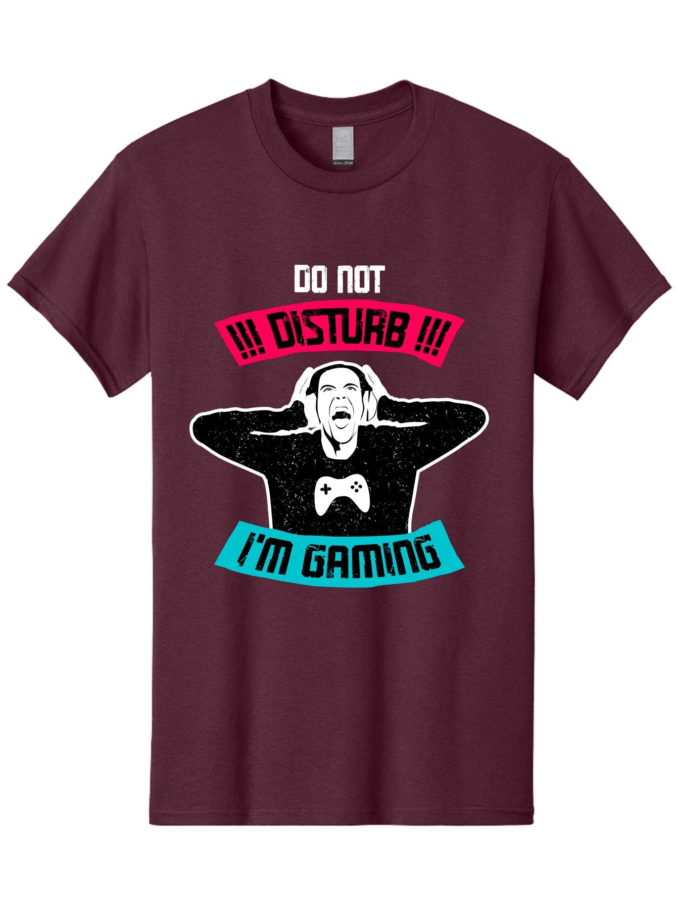 Do-Not-Disturb-I-M-Gaming Men'S Graphic Tee, 100% Cotton, Comfortable Casual Summer Wear, Machine Washable, Gaming Warning, Do Not Disturb, Gamer Warning, Gaming Sign, Gamer Alert, Game On, Serious Gamer, Warning Sign, Gamer Life -  Aaa623 12