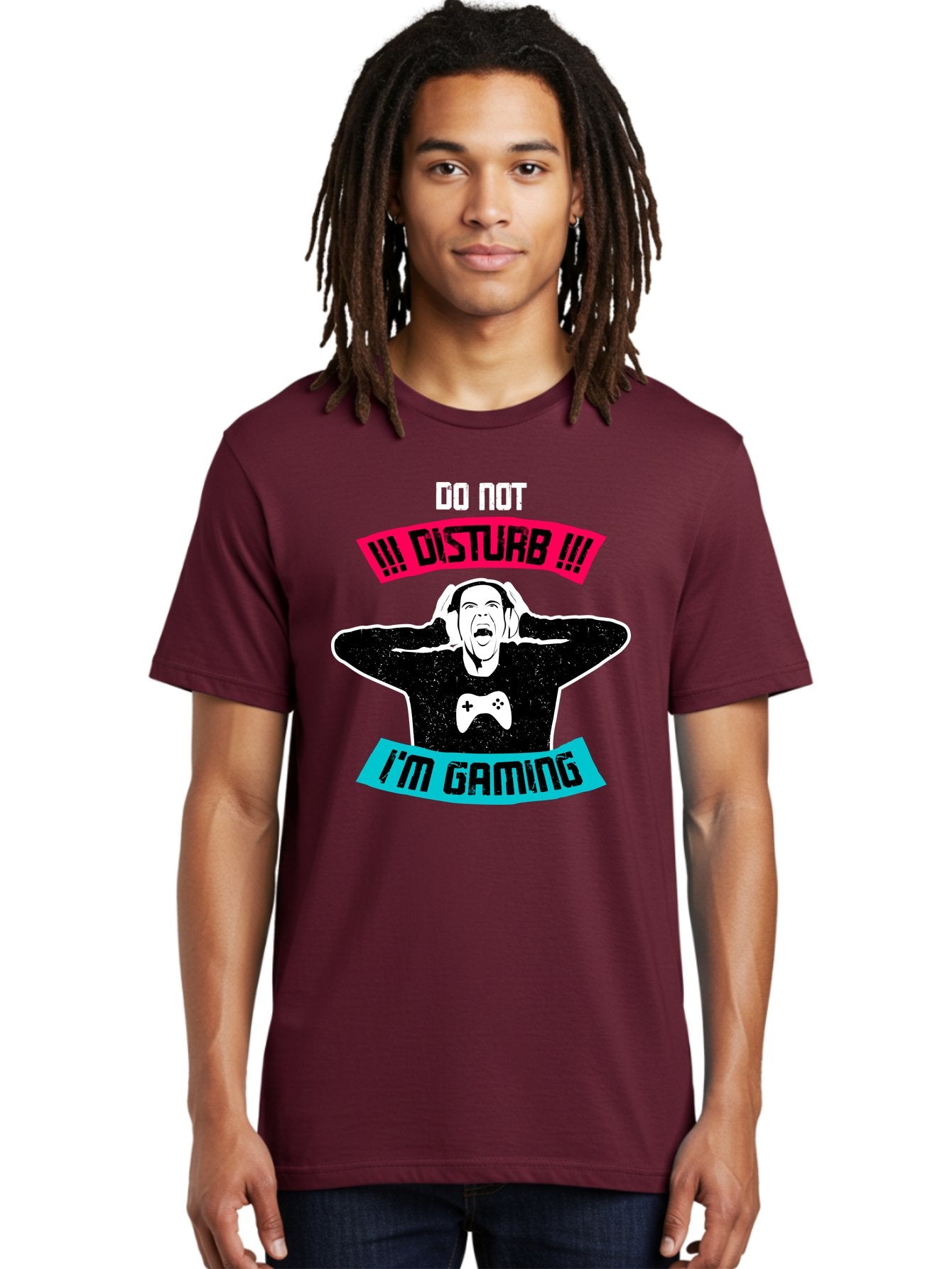 Do-Not-Disturb-I-M-Gaming Men'S Graphic Tee, 100% Cotton, Comfortable Casual Summer Wear, Machine Washable, Gaming Warning, Do Not Disturb, Gamer Warning, Gaming Sign, Gamer Alert, Game On, Serious Gamer, Warning Sign, Gamer Life -  Aaa623 28