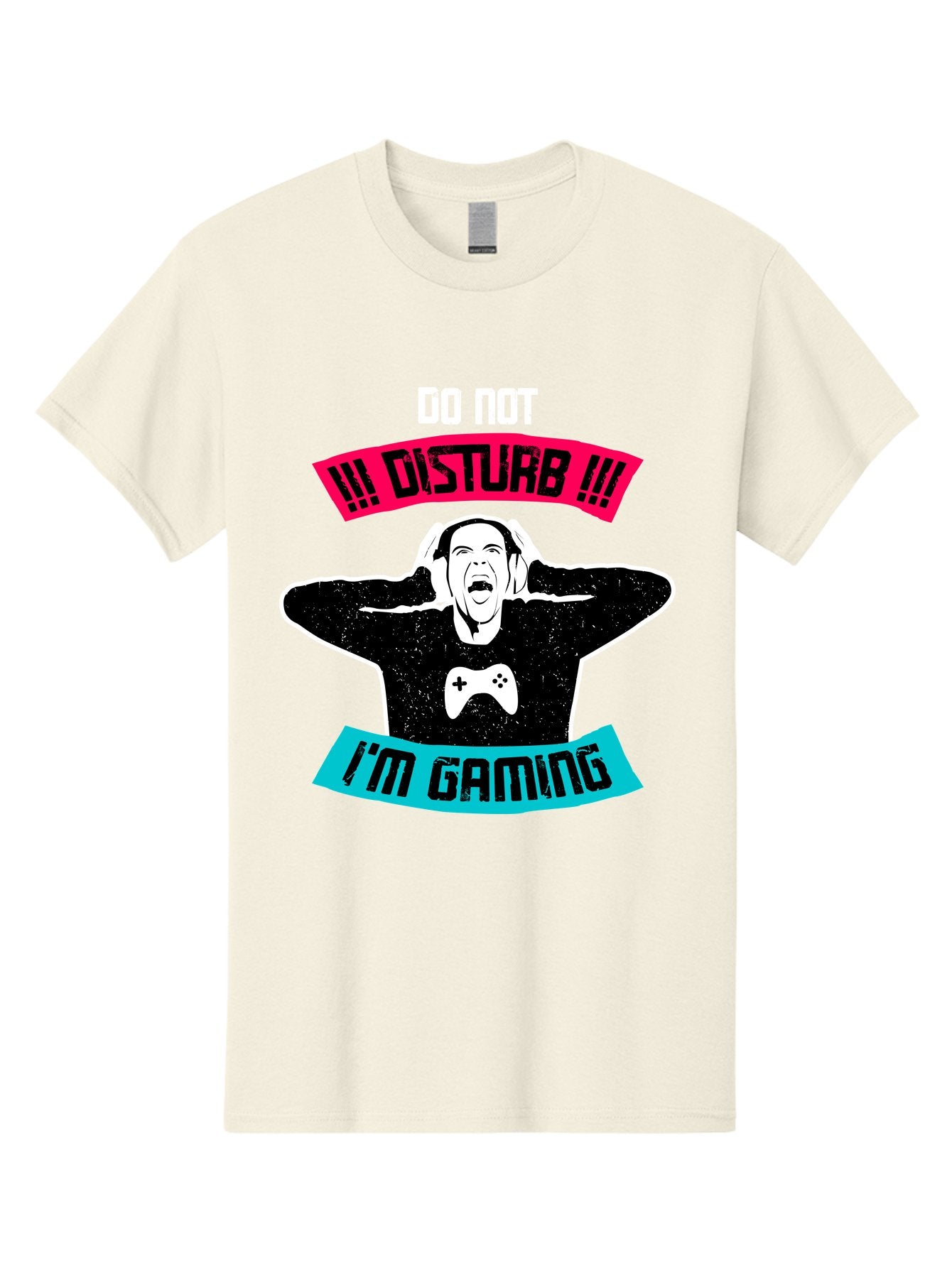Do-Not-Disturb-I-M-Gaming Men'S Graphic Tee, 100% Cotton, Comfortable Casual Summer Wear, Machine Washable, Gaming Warning, Do Not Disturb, Gamer Warning, Gaming Sign, Gamer Alert, Game On, Serious Gamer, Warning Sign, Gamer Life -  Aaa623 6