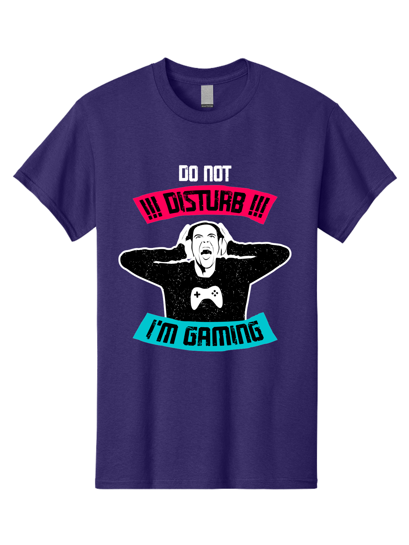 Do-Not-Disturb-I-M-Gaming Men'S Graphic Tee, 100% Cotton, Comfortable Casual Summer Wear, Machine Washable, Gaming Warning, Do Not Disturb, Gamer Warning, Gaming Sign, Gamer Alert, Game On, Serious Gamer, Warning Sign, Gamer Life -  Aaa623 21