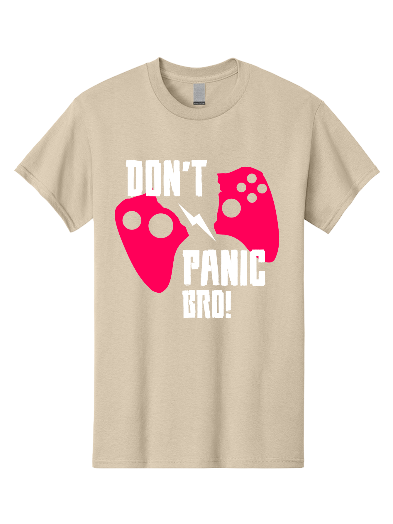 Don-T-Panic-Bro Men'S Graphic Tee, 100% Cotton, Comfortable Casual Summer Wear, Machine Washable, Gaming, Game Controllers, Broken Controller, Don'T Panic, Panic, Bro, Funny Quote, Humorous Meme, Gaming Humor, Gaming Frustration -  Aaa624 27