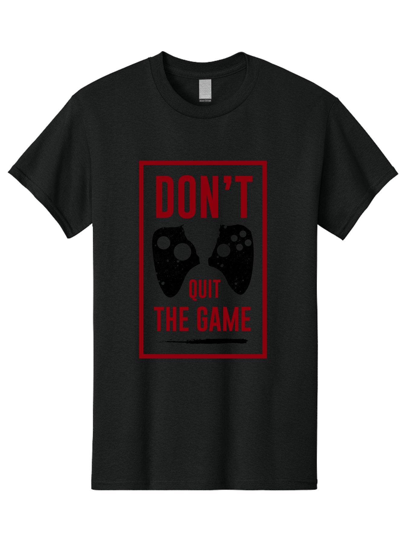 Don-T-Quit-The-Game Men'S Graphic Tee, 100% Cotton, Comfortable Casual Summer Wear, Machine Washable, Gaming Motivational Quote, Don'T Quit The Game, Gaming Controllers, Perseverance, Motivation, Gamers, Inspirational Quotes, Video Game -  Aaa625 10