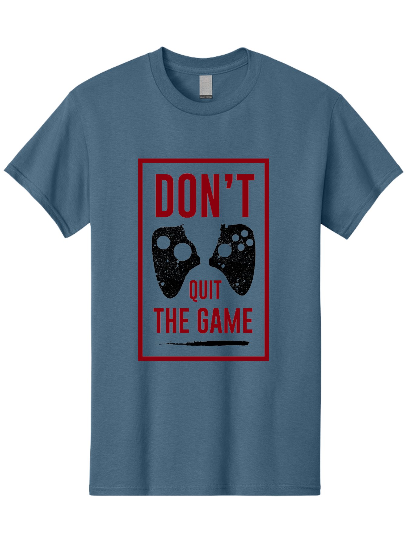 Don-T-Quit-The-Game Men'S Graphic Tee, 100% Cotton, Comfortable Casual Summer Wear, Machine Washable, Gaming Motivational Quote, Don'T Quit The Game, Gaming Controllers, Perseverance, Motivation, Gamers, Inspirational Quotes, Video Game -  Aaa625 11