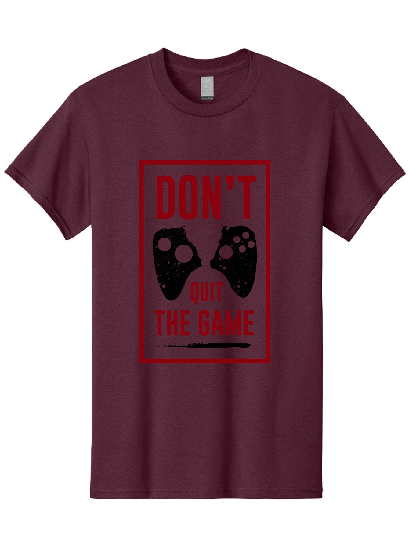 Don-T-Quit-The-Game Men'S Graphic Tee, 100% Cotton, Comfortable Casual Summer Wear, Machine Washable, Gaming Motivational Quote, Don'T Quit The Game, Gaming Controllers, Perseverance, Motivation, Gamers, Inspirational Quotes, Video Game -  Aaa625 14
