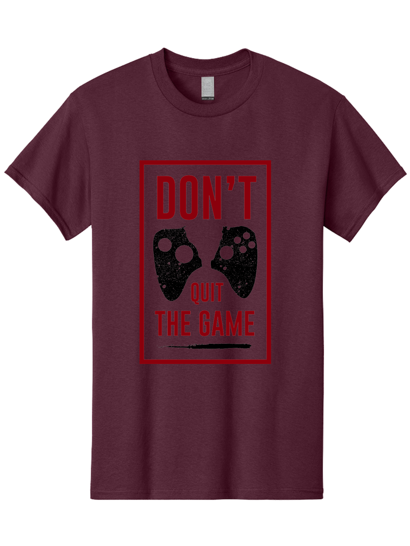 Don-T-Quit-The-Game Men'S Graphic Tee, 100% Cotton, Comfortable Casual Summer Wear, Machine Washable, Gaming Motivational Quote, Don'T Quit The Game, Gaming Controllers, Perseverance, Motivation, Gamers, Inspirational Quotes, Video Game -  Aaa625 13