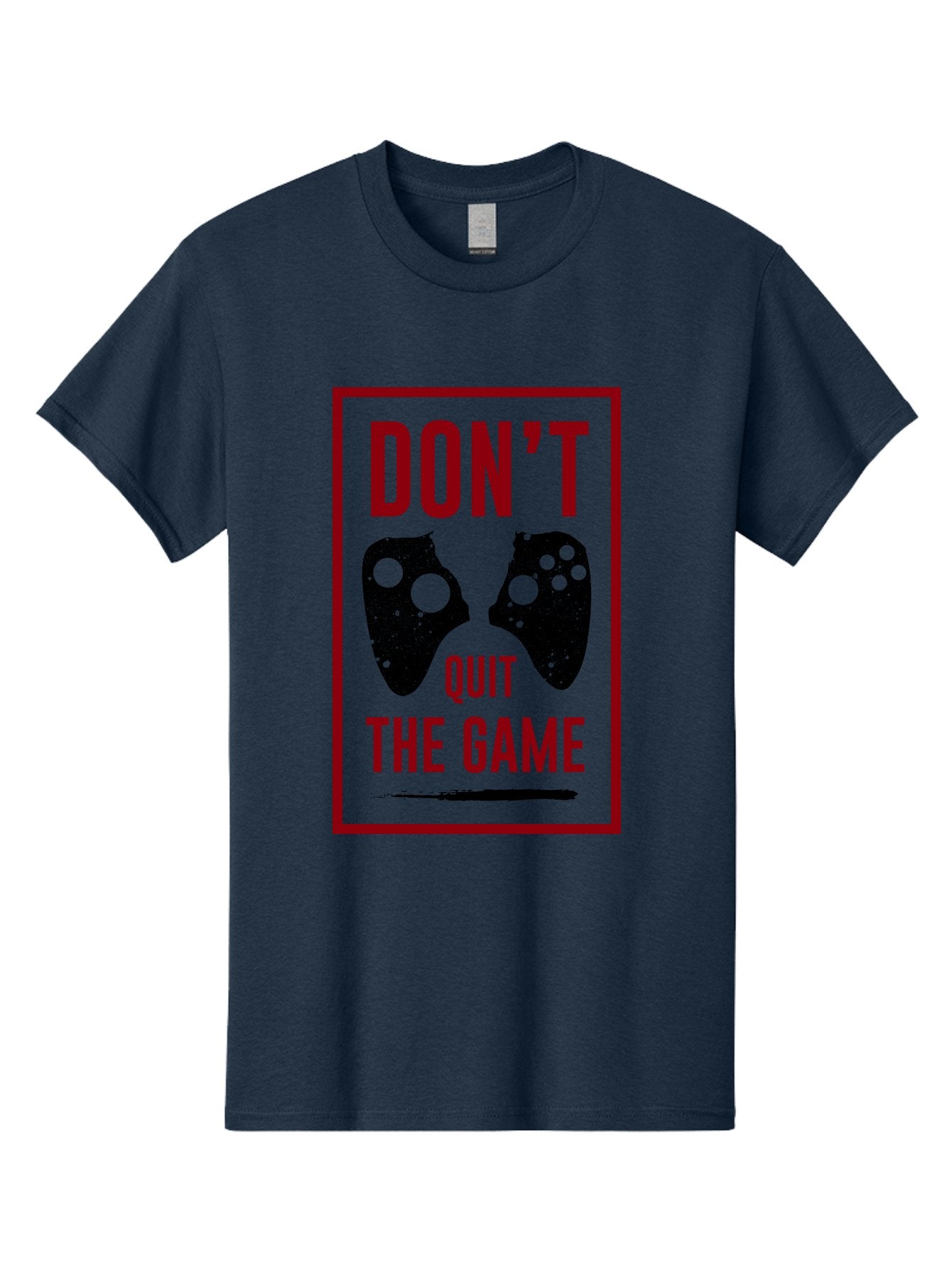 Don-T-Quit-The-Game Men'S Graphic Tee, 100% Cotton, Comfortable Casual Summer Wear, Machine Washable, Gaming Motivational Quote, Don'T Quit The Game, Gaming Controllers, Perseverance, Motivation, Gamers, Inspirational Quotes, Video Game -  Aaa625 3