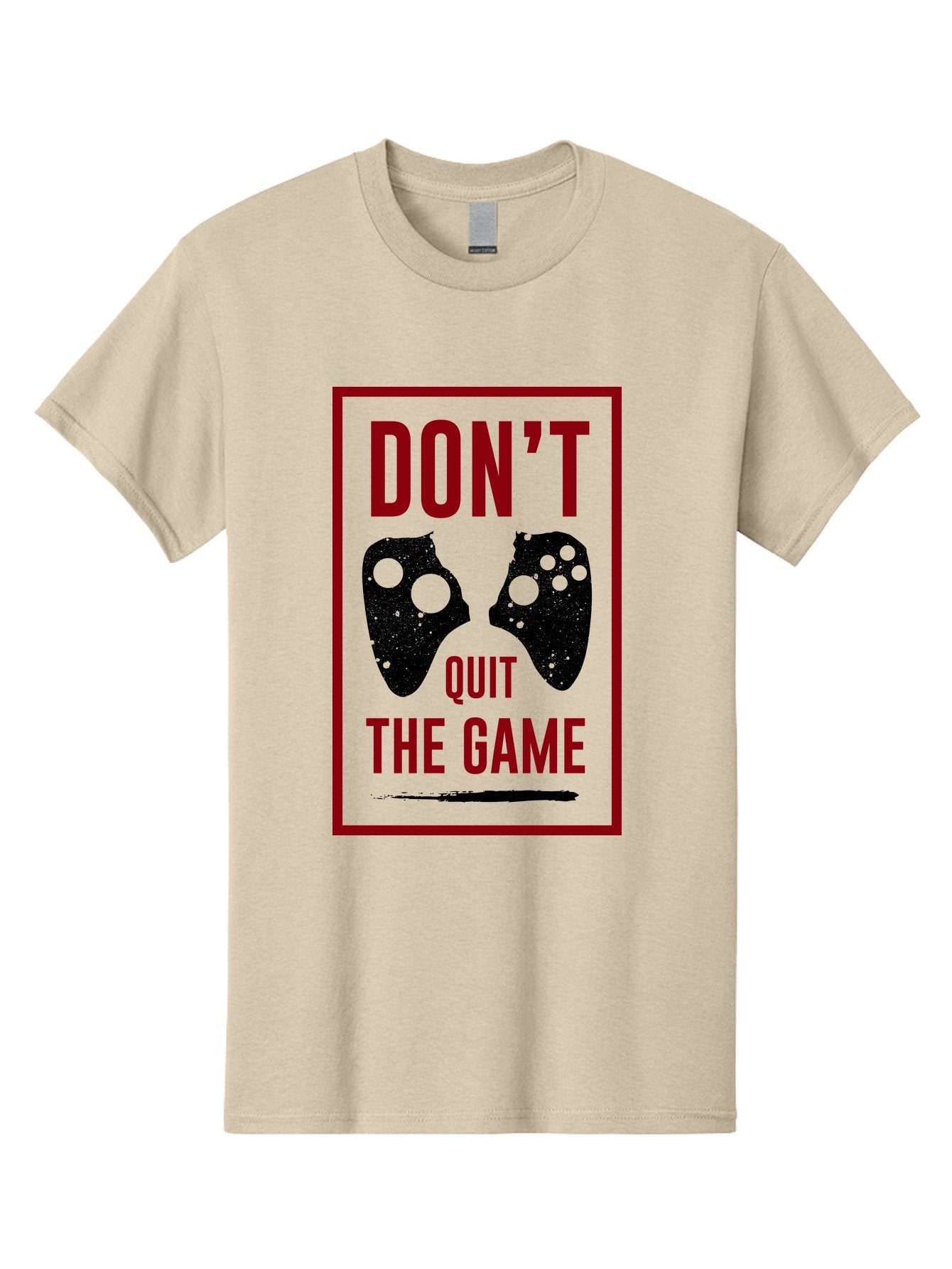 Don-T-Quit-The-Game Men'S Graphic Tee, 100% Cotton, Comfortable Casual Summer Wear, Machine Washable, Gaming Motivational Quote, Don'T Quit The Game, Gaming Controllers, Perseverance, Motivation, Gamers, Inspirational Quotes, Video Game -  Aaa625 7