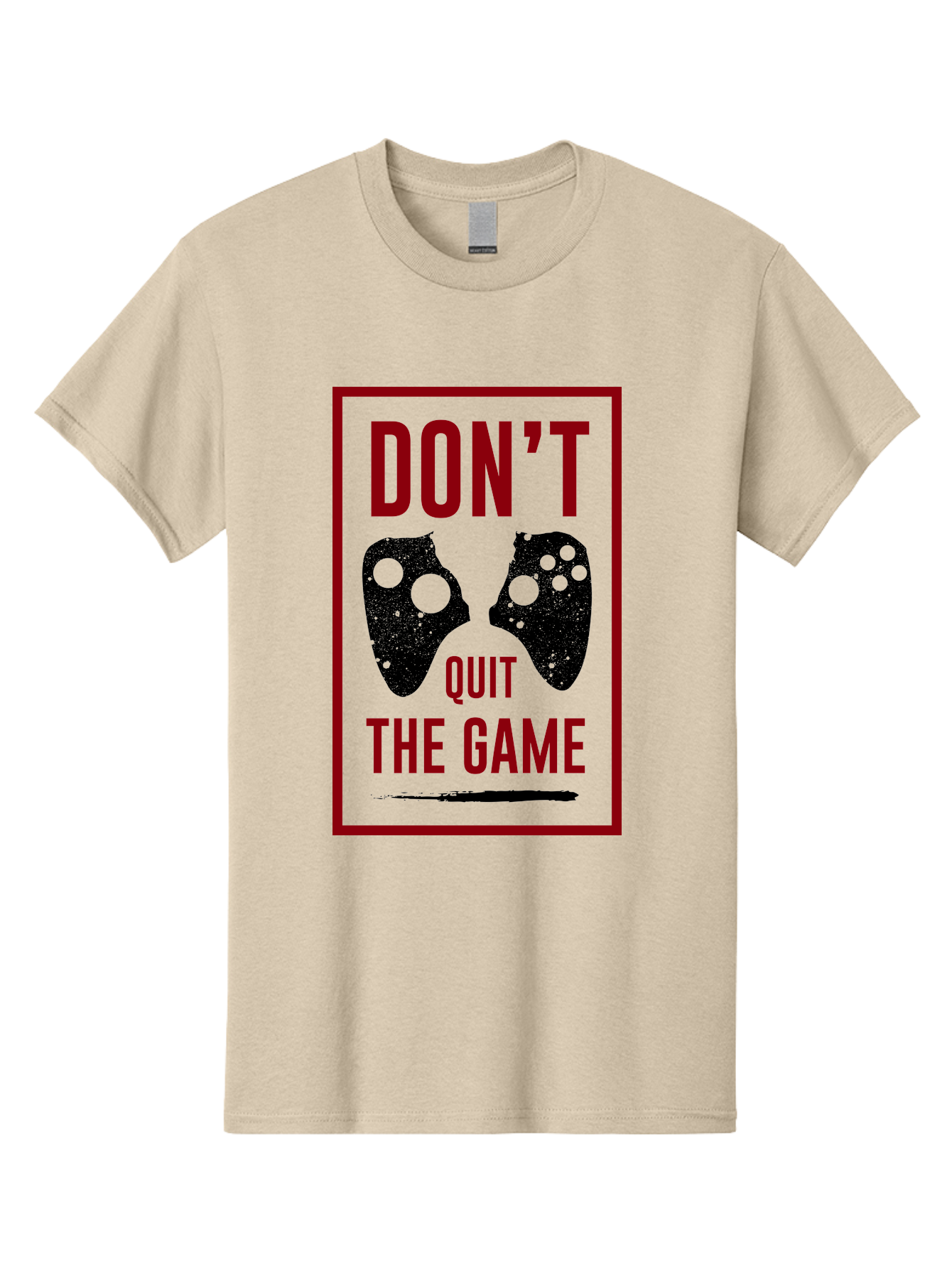 Don-T-Quit-The-Game Men'S Graphic Tee, 100% Cotton, Comfortable Casual Summer Wear, Machine Washable, Gaming Motivational Quote, Don'T Quit The Game, Gaming Controllers, Perseverance, Motivation, Gamers, Inspirational Quotes, Video Game -  Aaa625 27