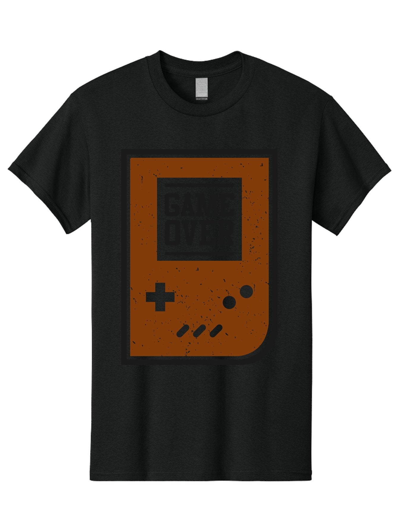 Game-Over Men'S Graphic Tee, 100% Cotton, Comfortable Casual Summer Wear, Machine Washable, Game Over Screen, Retro Video Game, Nostalgic Gaming, Classic Arcade, Pixel Art, Game Over Text, Old School Gaming, Vintage Console -  Aaa632