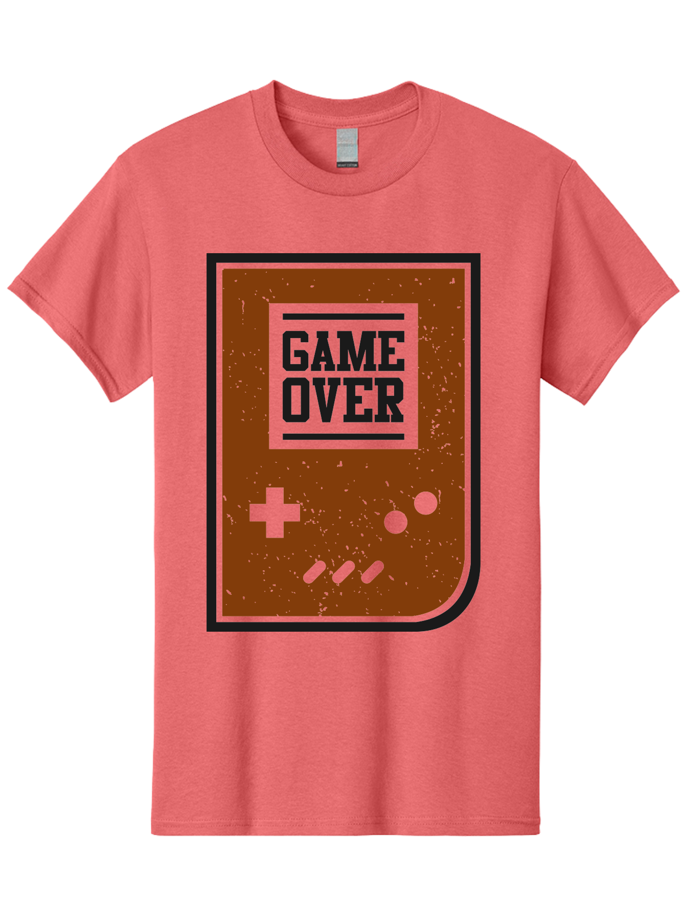 Game-Over Men'S Graphic Tee, 100% Cotton, Comfortable Casual Summer Wear, Machine Washable, Game Over Screen, Retro Video Game, Nostalgic Gaming, Classic Arcade, Pixel Art, Game Over Text, Old School Gaming, Vintage Console -  Aaa632 13