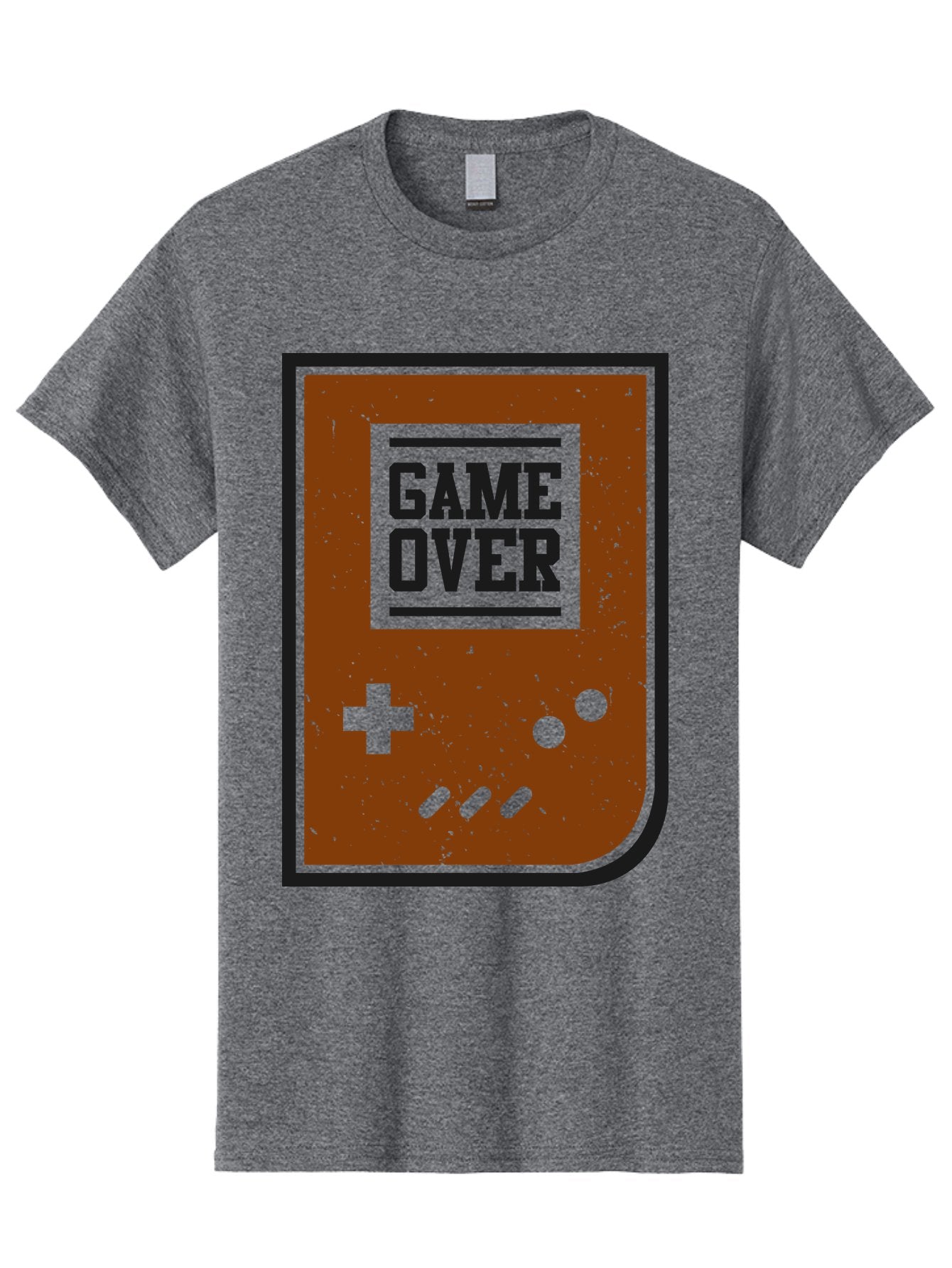 Game-Over Men'S Graphic Tee, 100% Cotton, Comfortable Casual Summer Wear, Machine Washable, Game Over Screen, Retro Video Game, Nostalgic Gaming, Classic Arcade, Pixel Art, Game Over Text, Old School Gaming, Vintage Console -  Aaa632 5