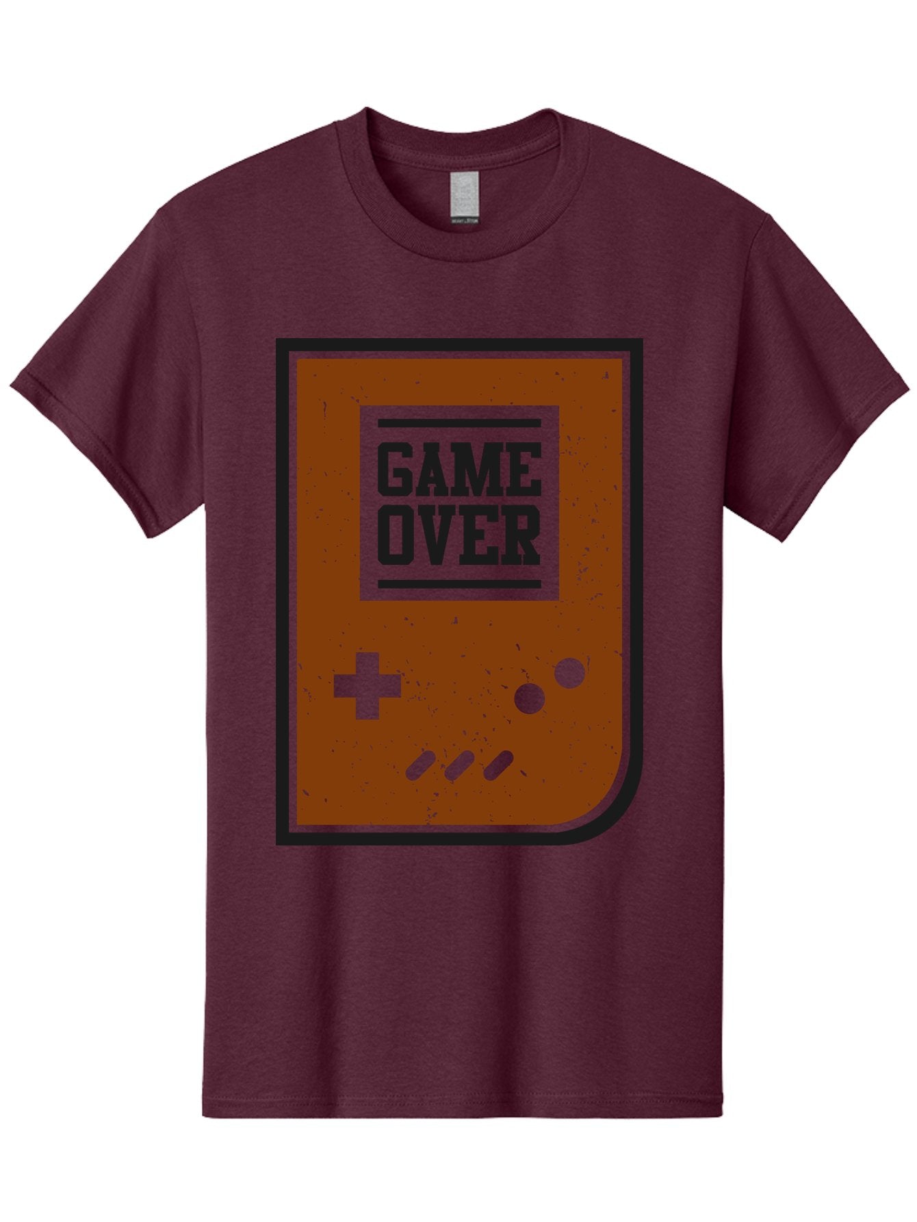 Game-Over Men'S Graphic Tee, 100% Cotton, Comfortable Casual Summer Wear, Machine Washable, Game Over Screen, Retro Video Game, Nostalgic Gaming, Classic Arcade, Pixel Art, Game Over Text, Old School Gaming, Vintage Console -  Aaa632 15