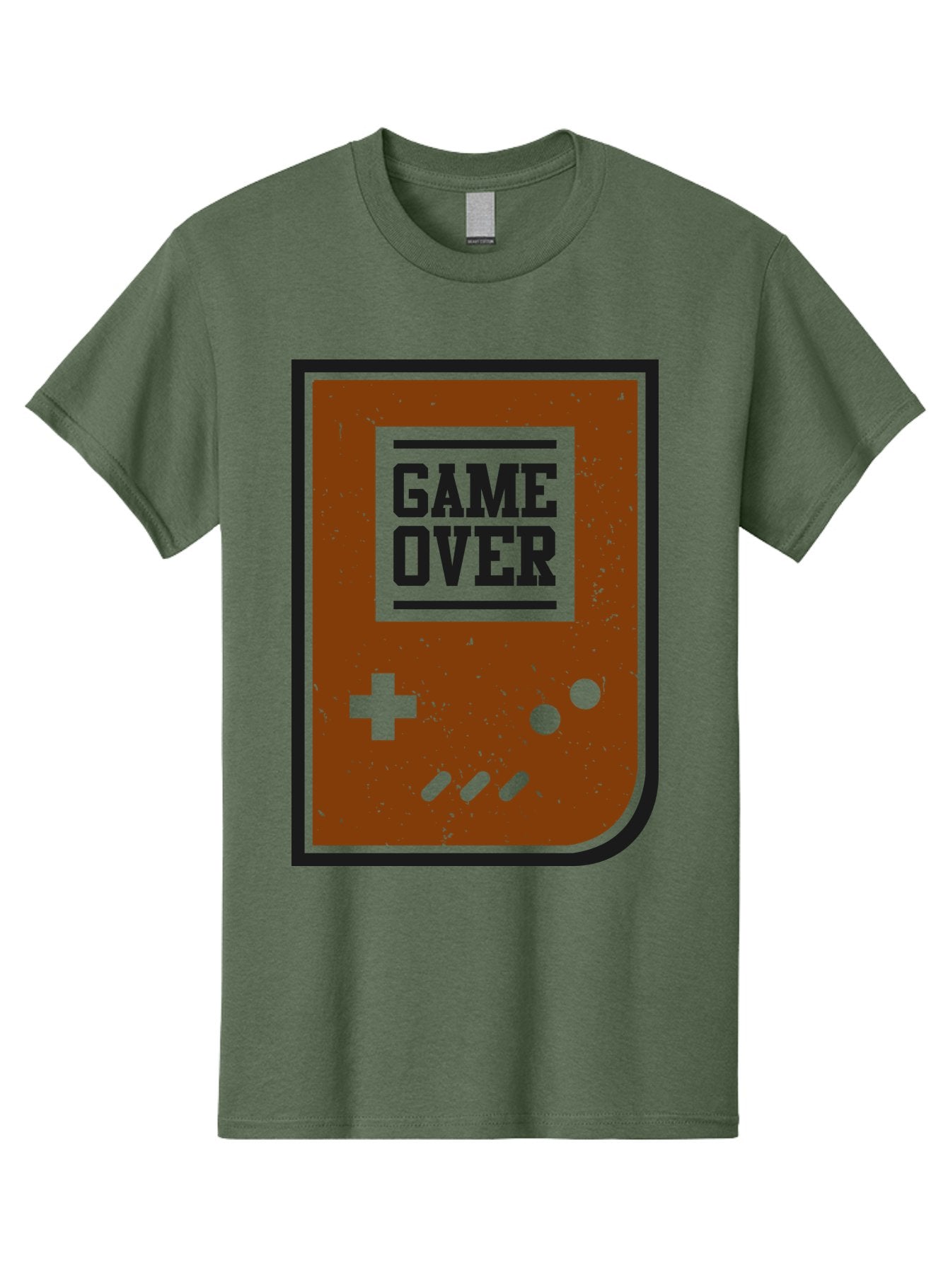 Game-Over Men'S Graphic Tee, 100% Cotton, Comfortable Casual Summer Wear, Machine Washable, Game Over Screen, Retro Video Game, Nostalgic Gaming, Classic Arcade, Pixel Art, Game Over Text, Old School Gaming, Vintage Console -  Aaa632 6