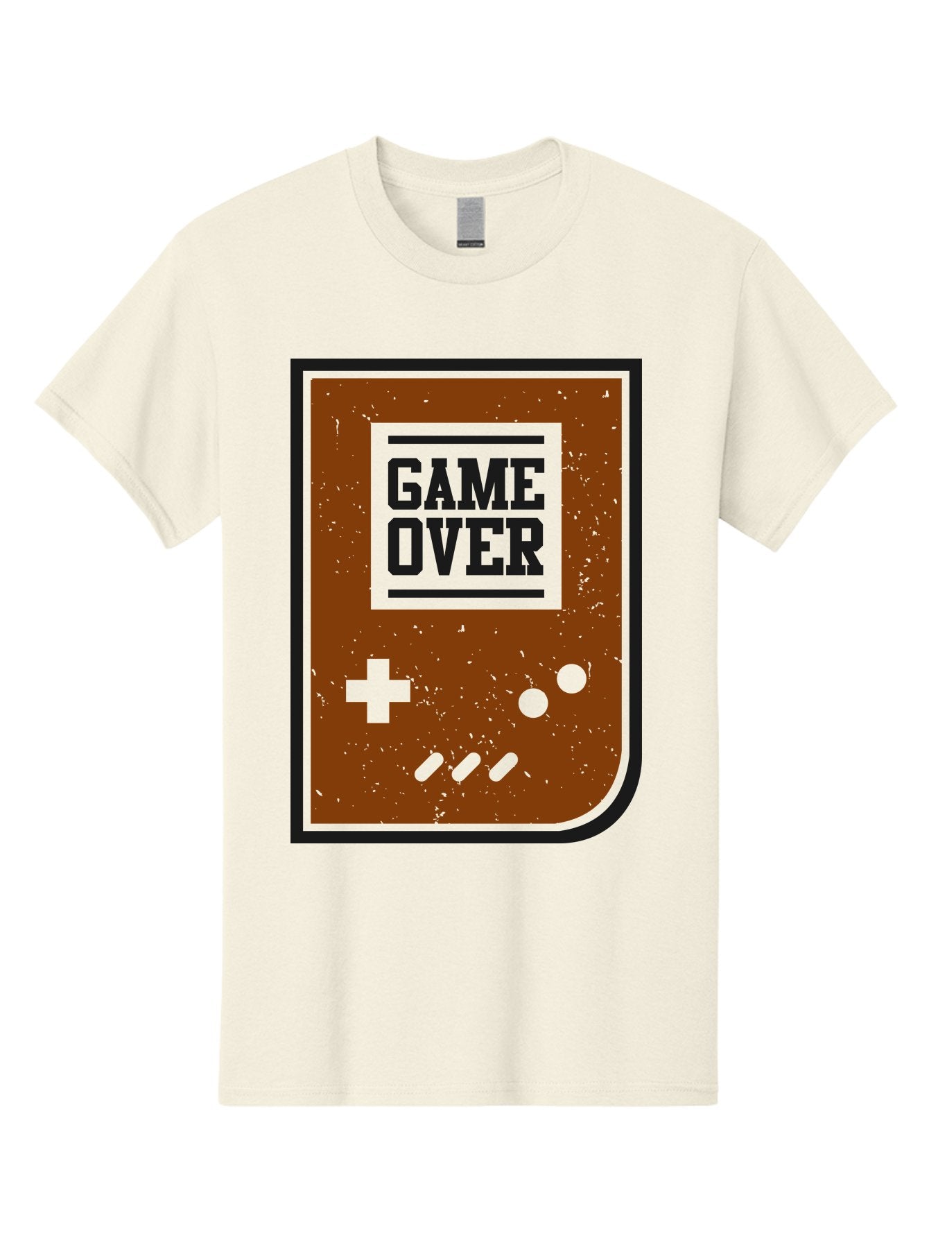 Game-Over Men'S Graphic Tee, 100% Cotton, Comfortable Casual Summer Wear, Machine Washable, Game Over Screen, Retro Video Game, Nostalgic Gaming, Classic Arcade, Pixel Art, Game Over Text, Old School Gaming, Vintage Console -  Aaa632 3