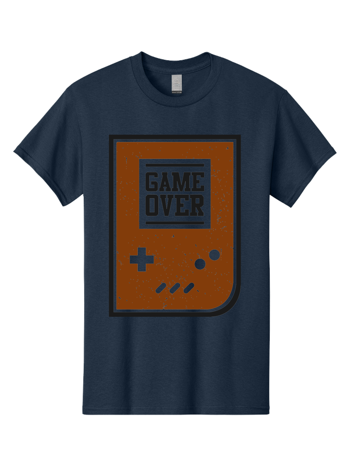 Game-Over Men'S Graphic Tee, 100% Cotton, Comfortable Casual Summer Wear, Machine Washable, Game Over Screen, Retro Video Game, Nostalgic Gaming, Classic Arcade, Pixel Art, Game Over Text, Old School Gaming, Vintage Console -  Aaa632