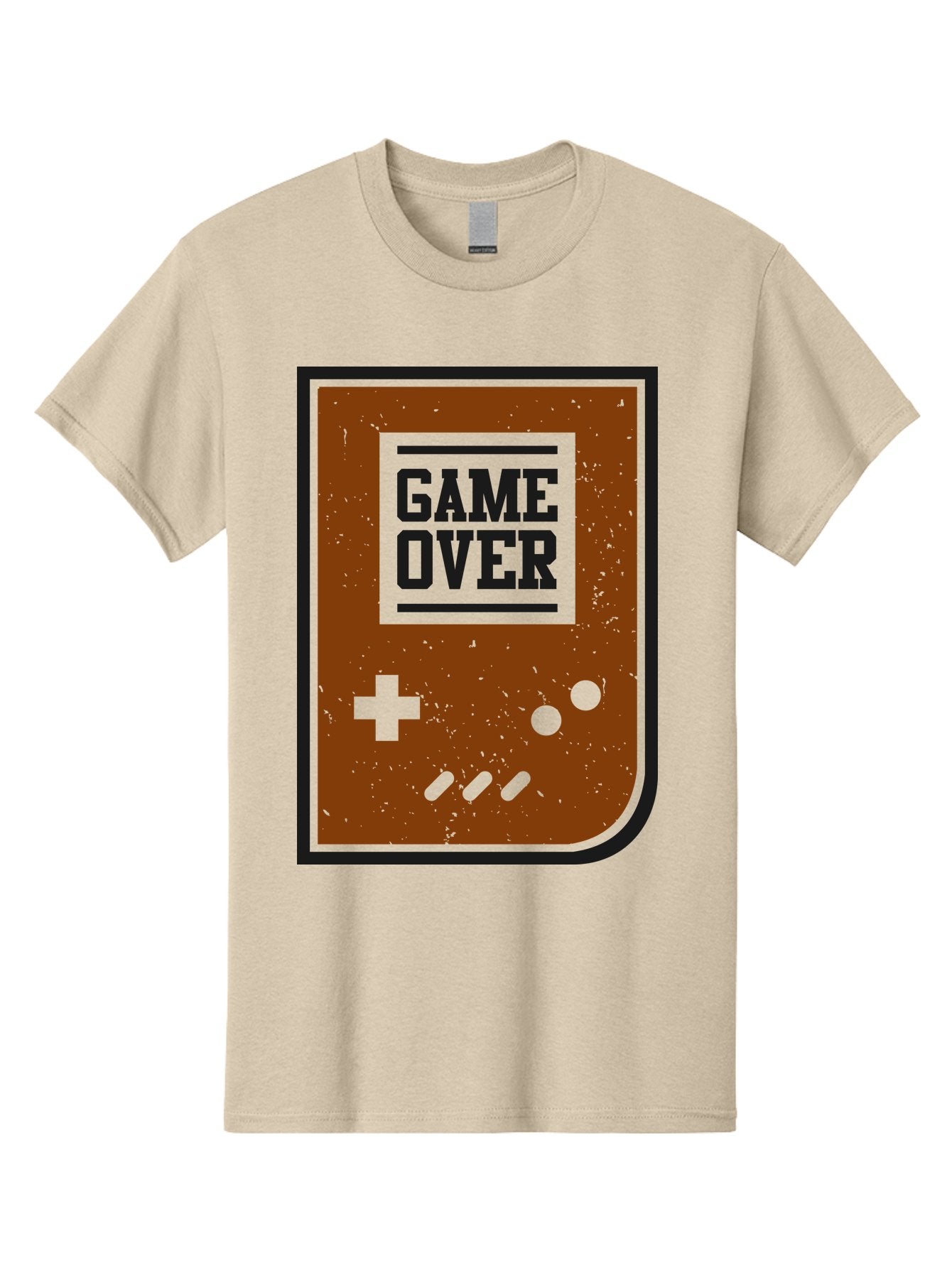 Game-Over Men'S Graphic Tee, 100% Cotton, Comfortable Casual Summer Wear, Machine Washable, Game Over Screen, Retro Video Game, Nostalgic Gaming, Classic Arcade, Pixel Art, Game Over Text, Old School Gaming, Vintage Console -  Aaa632 14