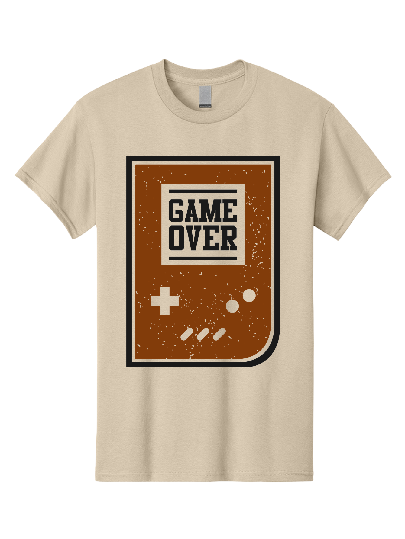 Game-Over Men'S Graphic Tee, 100% Cotton, Comfortable Casual Summer Wear, Machine Washable, Game Over Screen, Retro Video Game, Nostalgic Gaming, Classic Arcade, Pixel Art, Game Over Text, Old School Gaming, Vintage Console -  Aaa632 27