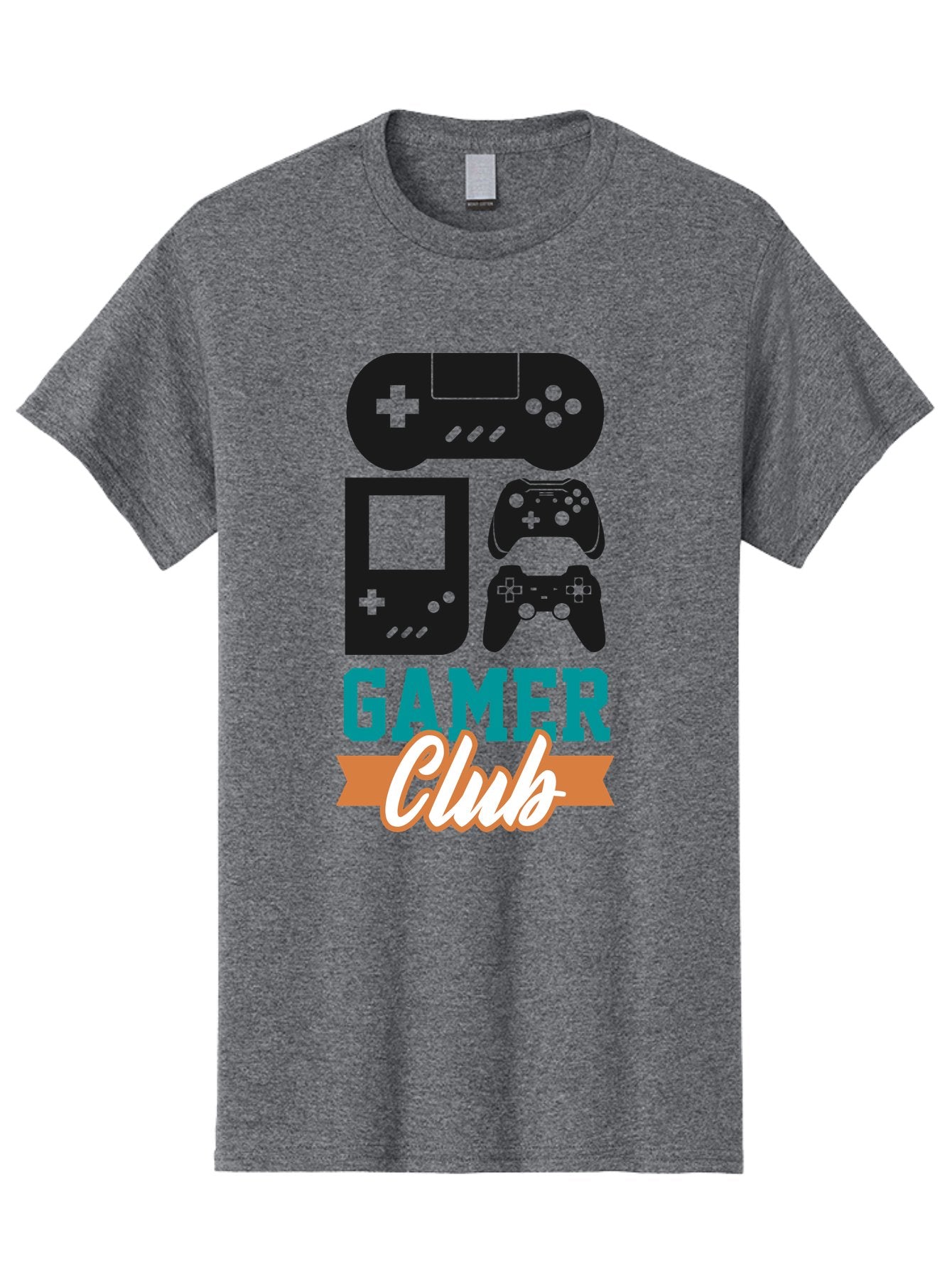 Gamer-Club Men'S Graphic Tee, 100% Cotton, Comfortable Casual Summer Wear, Machine Washable, Gaming Club, Gamer Community, Game Controllers, Video Games, Gamepad, Gaming Console, Game Controller Graphics, Gaming Accessories, Game Night -  Aaa633 5