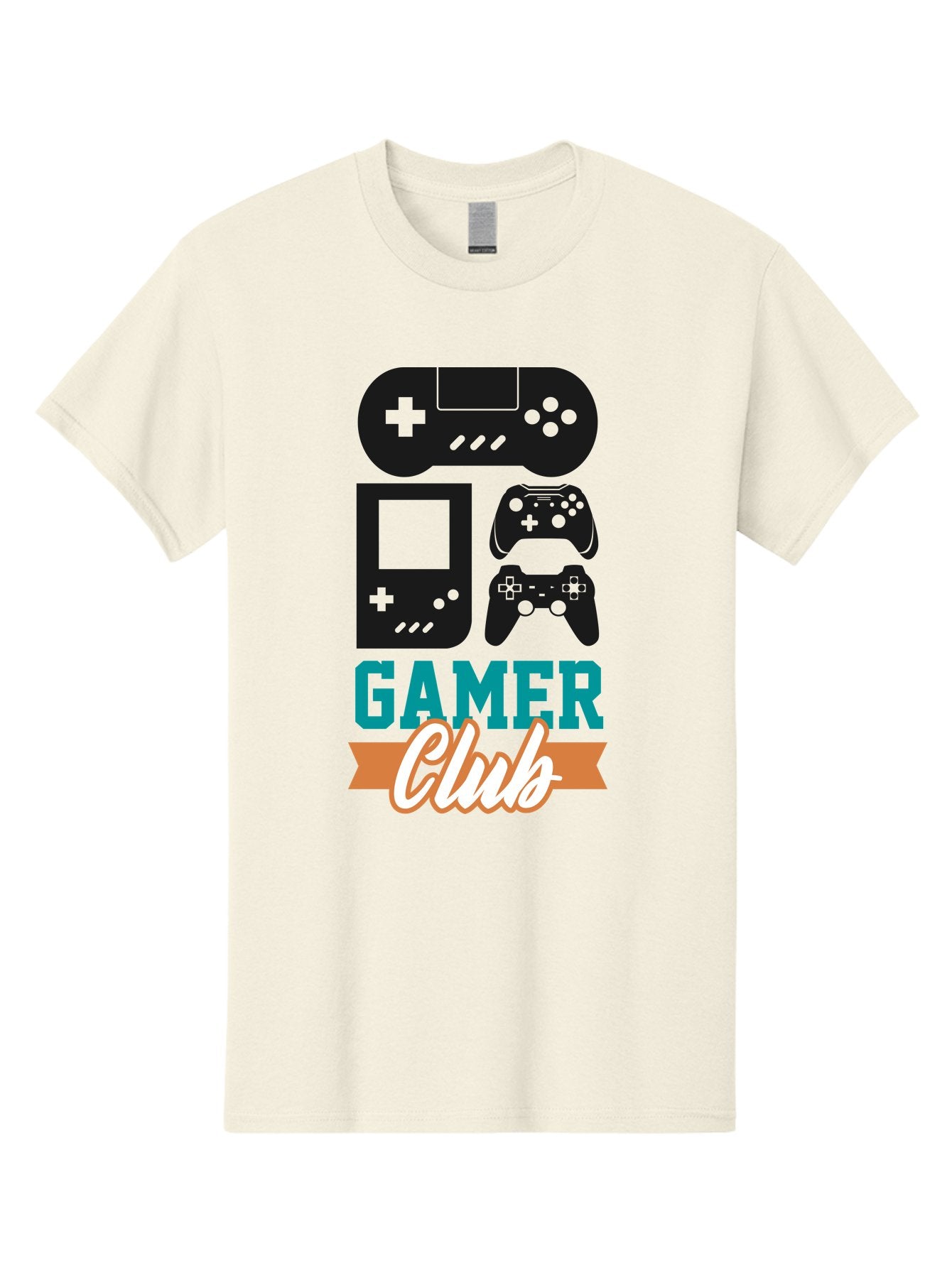 Gamer-Club Men'S Graphic Tee, 100% Cotton, Comfortable Casual Summer Wear, Machine Washable, Gaming Club, Gamer Community, Game Controllers, Video Games, Gamepad, Gaming Console, Game Controller Graphics, Gaming Accessories, Game Night -  Aaa633 9