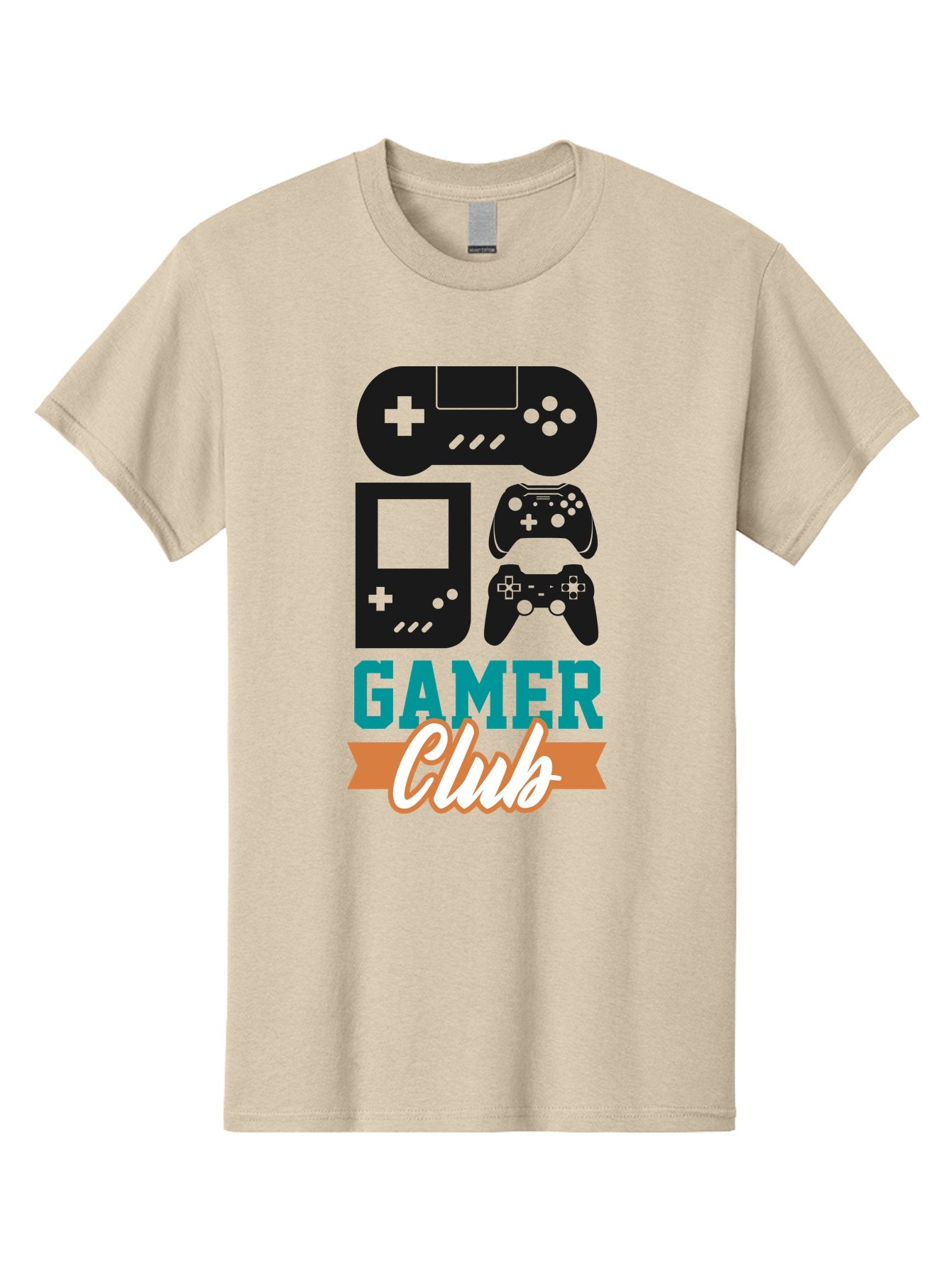 Gamer-Club Men'S Graphic Tee, 100% Cotton, Comfortable Casual Summer Wear, Machine Washable, Gaming Club, Gamer Community, Game Controllers, Video Games, Gamepad, Gaming Console, Game Controller Graphics, Gaming Accessories, Game Night -  Aaa633 14