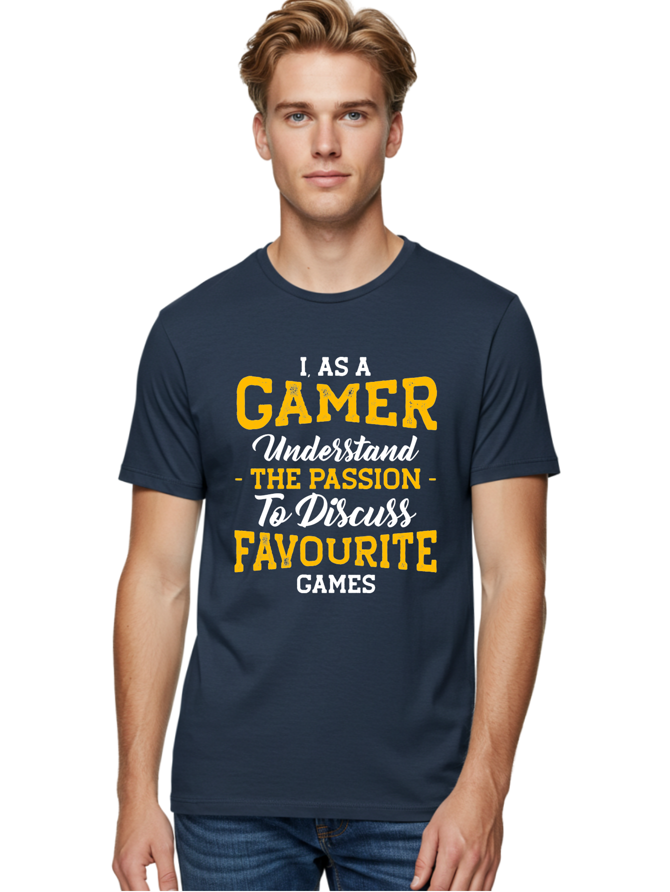 Gamer-Quote Men'S Graphic Tee, 100% Cotton, Comfortable Casual Summer Wear, Machine Washable, Gamer Culture, Gaming Passion, Discussing Favorite Games, Gamer Community, Video Game Enthusiasm, Gaming Interest, Gamer Life -  Aaa636 4