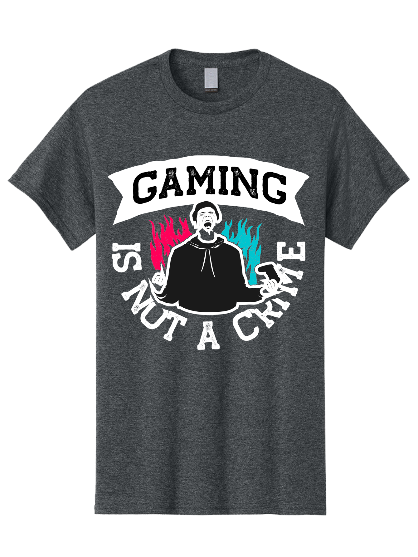 Gaming-Is-Not-A-Crime Men'S Graphic Tee, 100% Cotton, Comfortable Casual Summer Wear, Machine Washable, Gaming Culture, Gamer Identity, Pop Culture Graphics, Bold Typography, Video Game Illustrations, Passionate Expression, Loud And Proud, -  Aaa639 7
