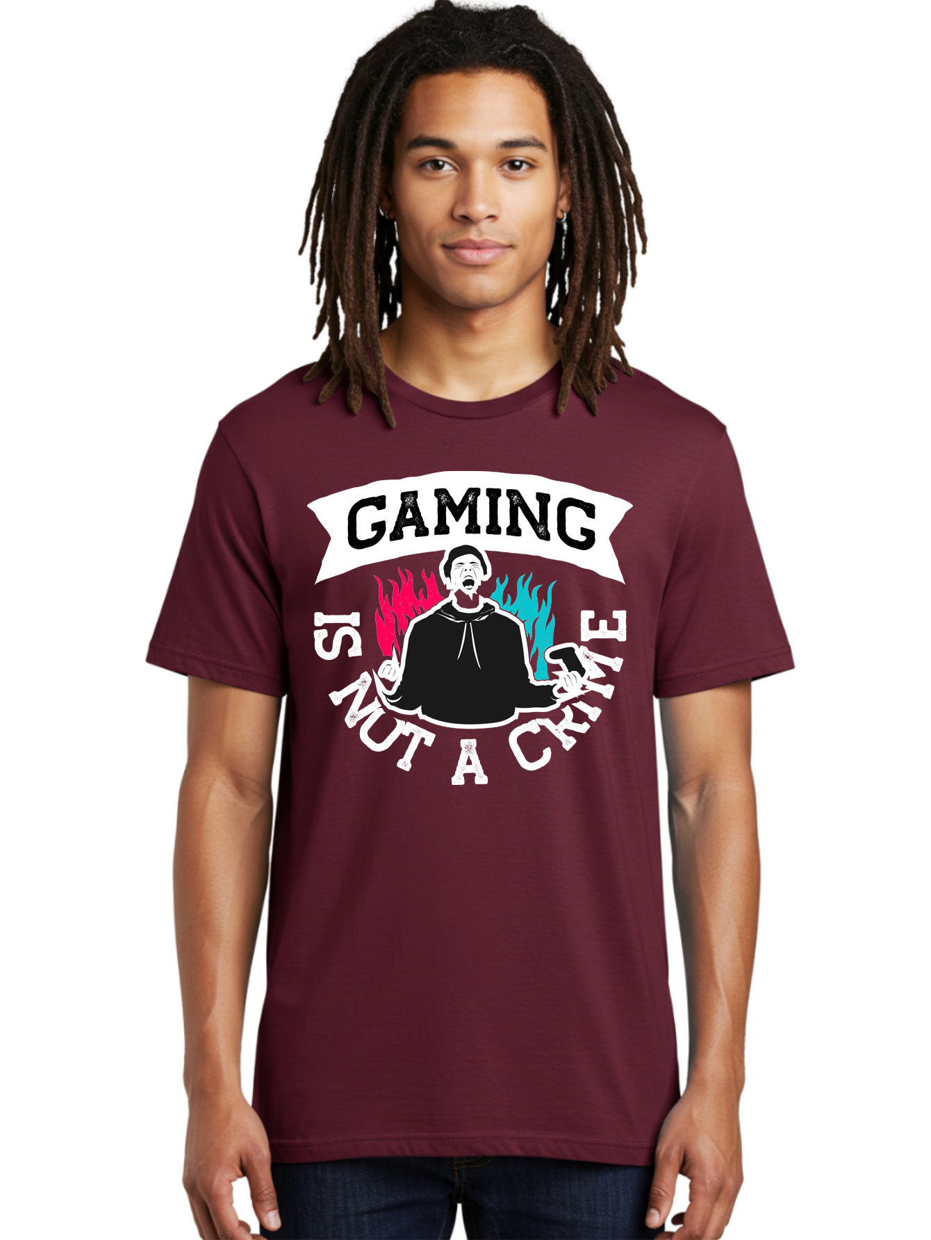 Gaming-Is-Not-A-Crime Men'S Graphic Tee, 100% Cotton, Comfortable Casual Summer Wear, Machine Washable, Gaming Culture, Gamer Identity, Pop Culture Graphics, Bold Typography, Video Game Illustrations, Passionate Expression, Loud And Proud, -  Aaa639 14