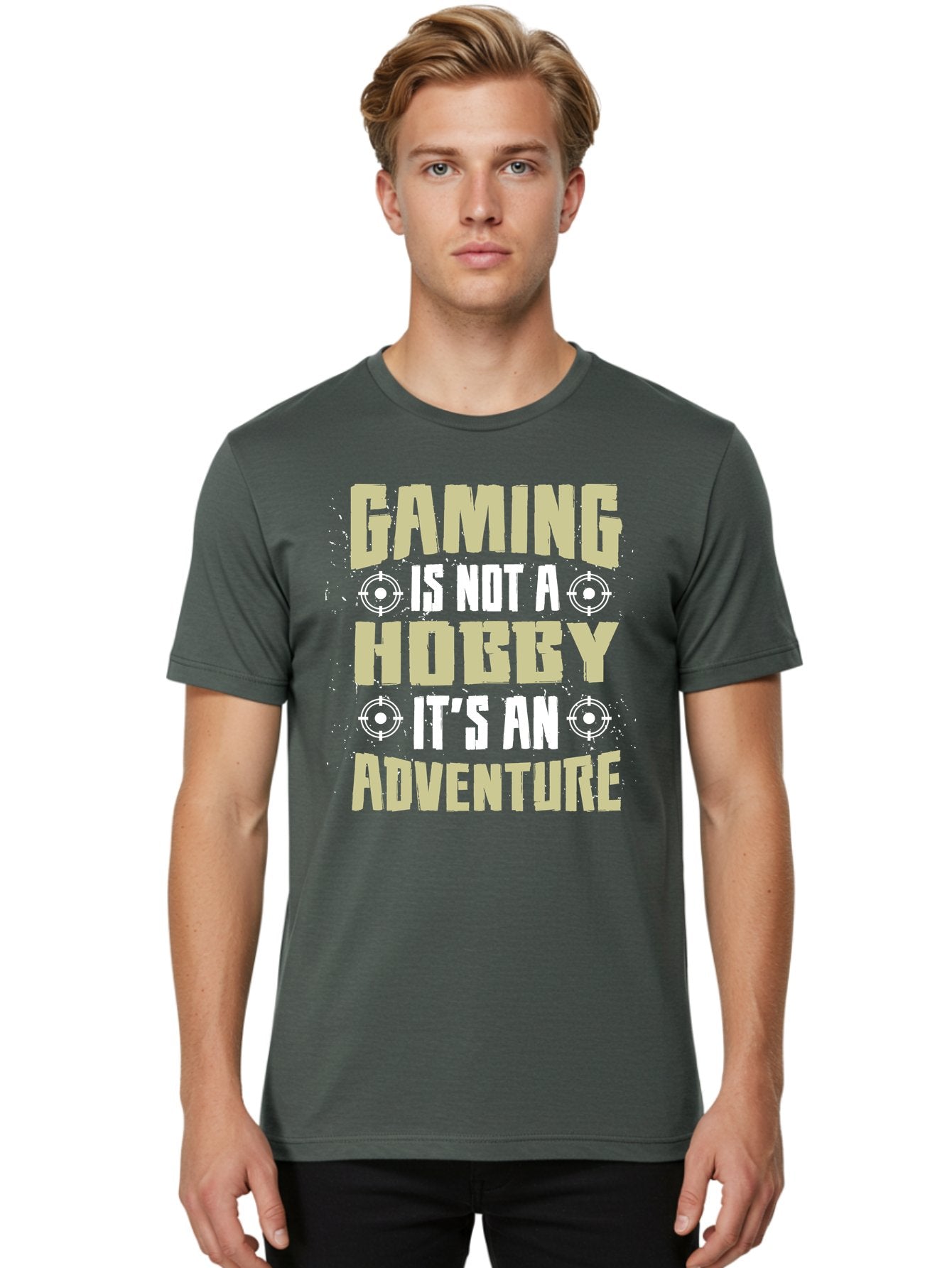 Gaming-Is-Not-A-Hobby Men'S Graphic Tee, 100% Cotton, Comfortable Casual Summer Wear, Machine Washable, Gaming Adventure, Video Games, Gaming Culture, Gamer Lifestyle, Fun Activities, Recreational Gaming, Entertainment, Gaming Community, -  Aaa640 22