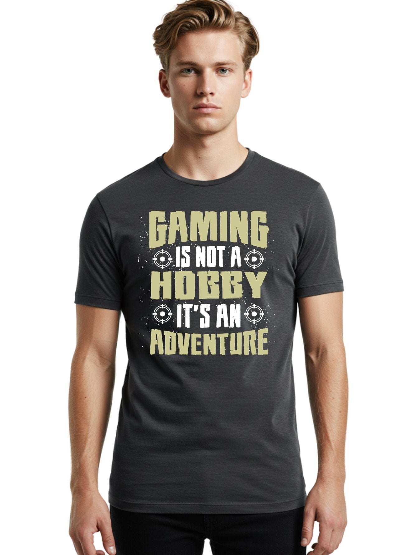 Gaming-Is-Not-A-Hobby Men'S Graphic Tee, 100% Cotton, Comfortable Casual Summer Wear, Machine Washable, Gaming Adventure, Video Games, Gaming Culture, Gamer Lifestyle, Fun Activities, Recreational Gaming, Entertainment, Gaming Community, -  Aaa640 28