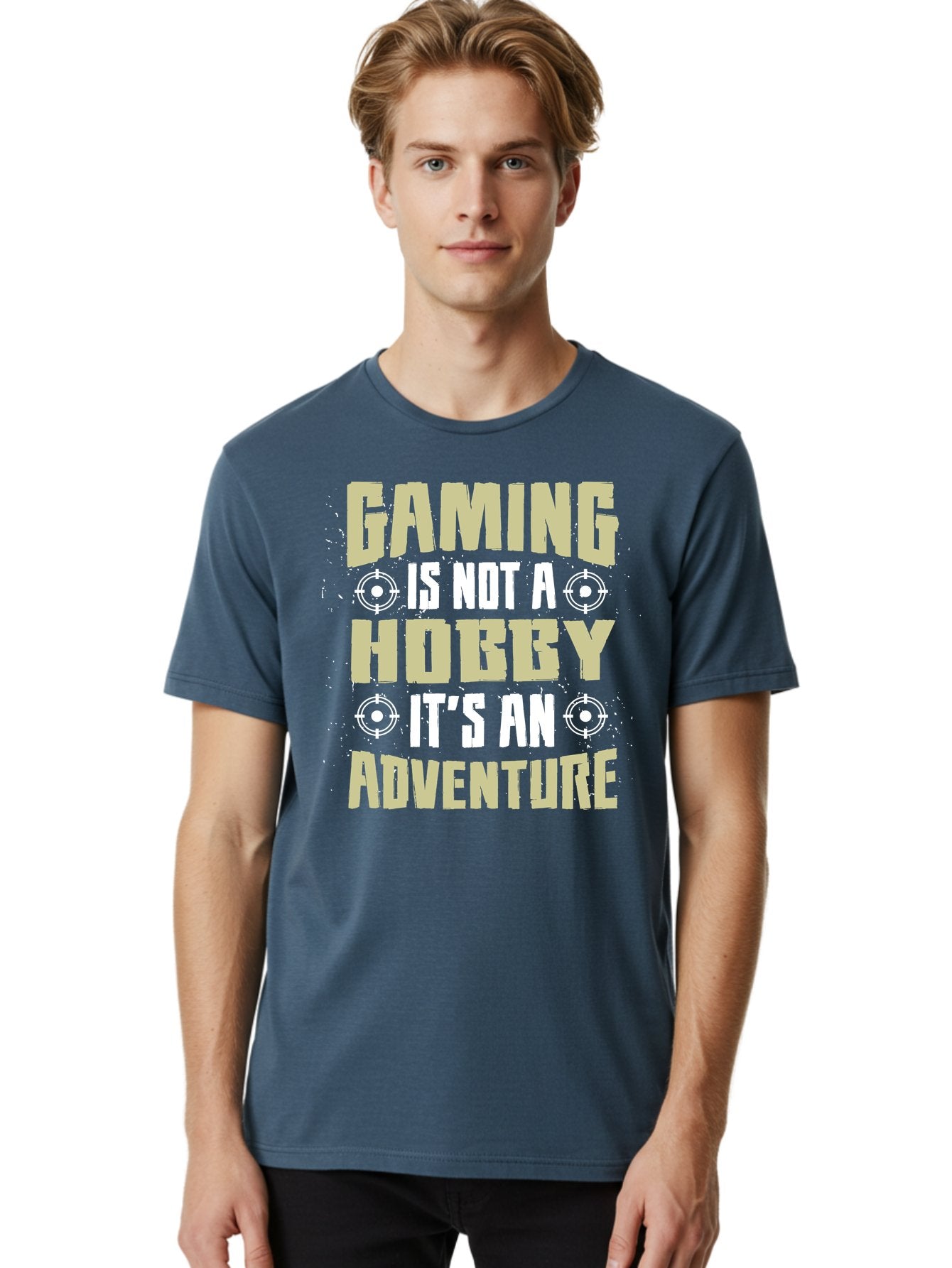 Gaming-Is-Not-A-Hobby Men'S Graphic Tee, 100% Cotton, Comfortable Casual Summer Wear, Machine Washable, Gaming Adventure, Video Games, Gaming Culture, Gamer Lifestyle, Fun Activities, Recreational Gaming, Entertainment, Gaming Community, -  Aaa640 26